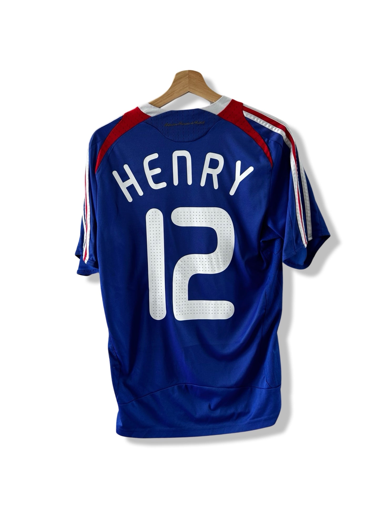 France National Team 2007-08 Home Shirt, #12 Thierry Henry - S