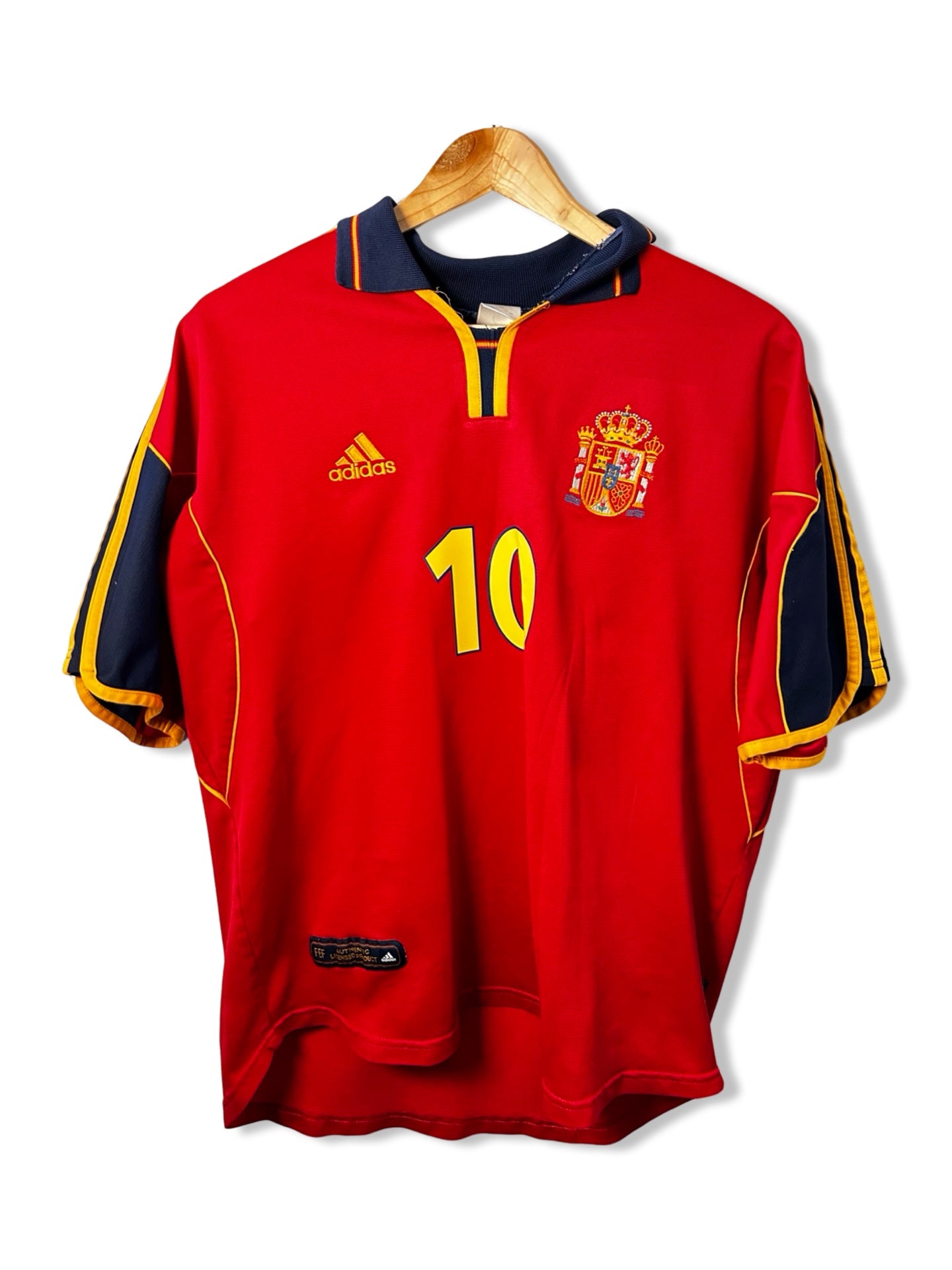 Spain National Team 2000-02 Home Shirt, #10, Raul - L