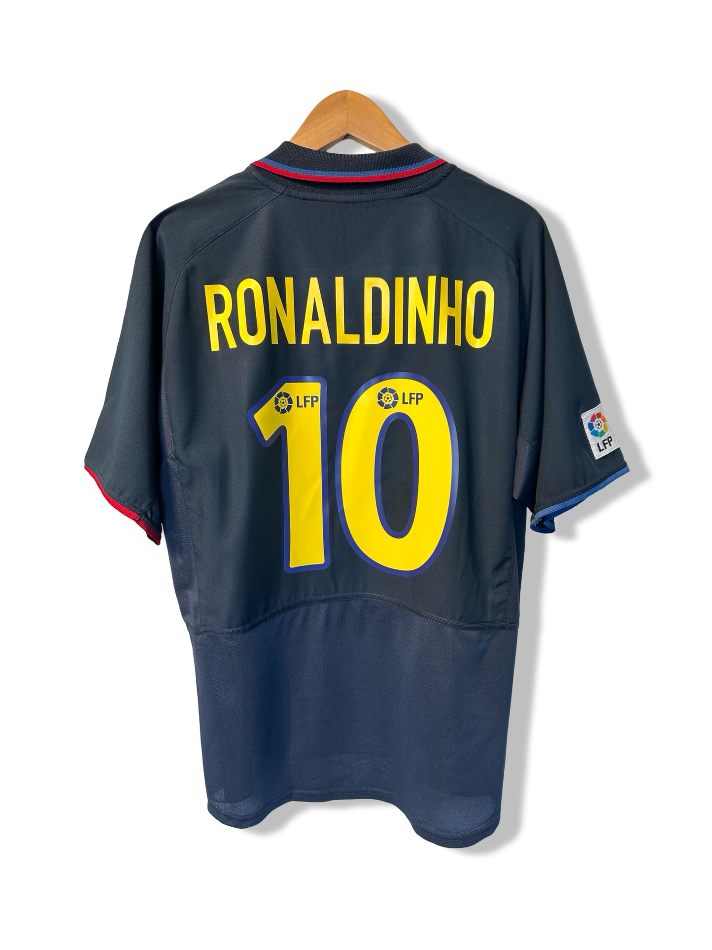FC Barcelona 2003-04 Away Shirt, #10 Ronaldinho - L