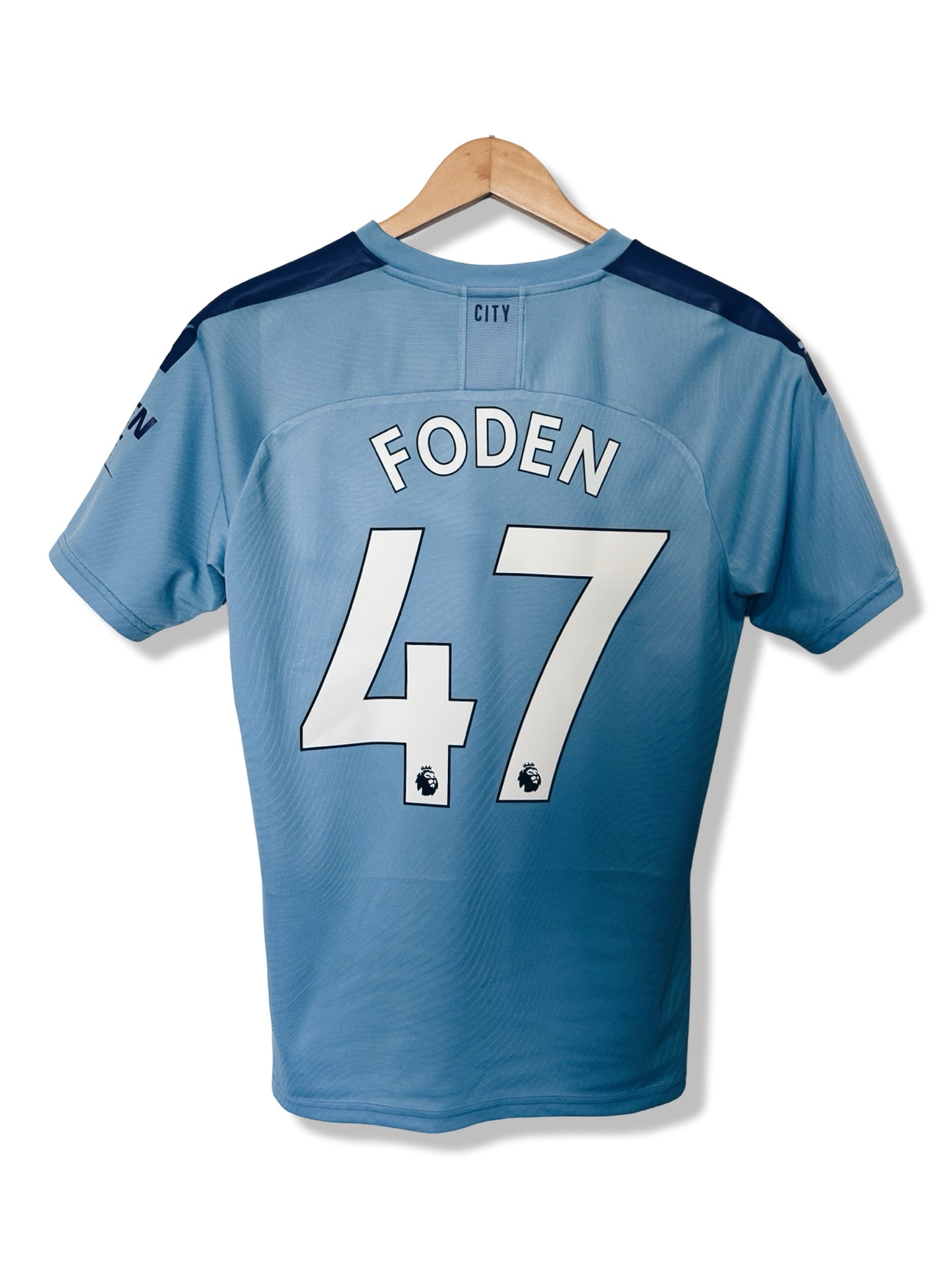 Manchester City 2019-20 Home Shirt, #47 Phil Foden - M