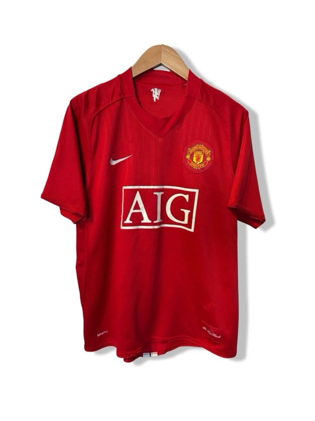Manchester United 2007-09 Home Shirt, #15 Nemanja Vidic - M