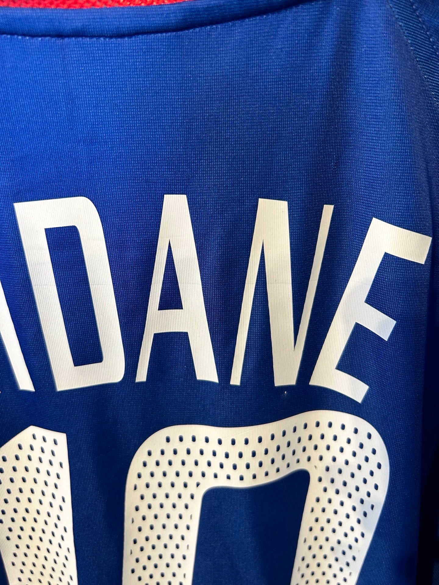 France 2004 Home Shirt, #10 Zinedine Zidane - M