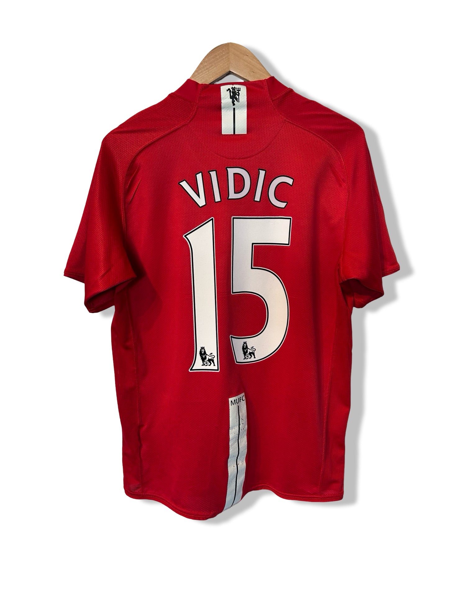 Manchester United 2007-09 Home Shirt, #15 Nemanja Vidic - M