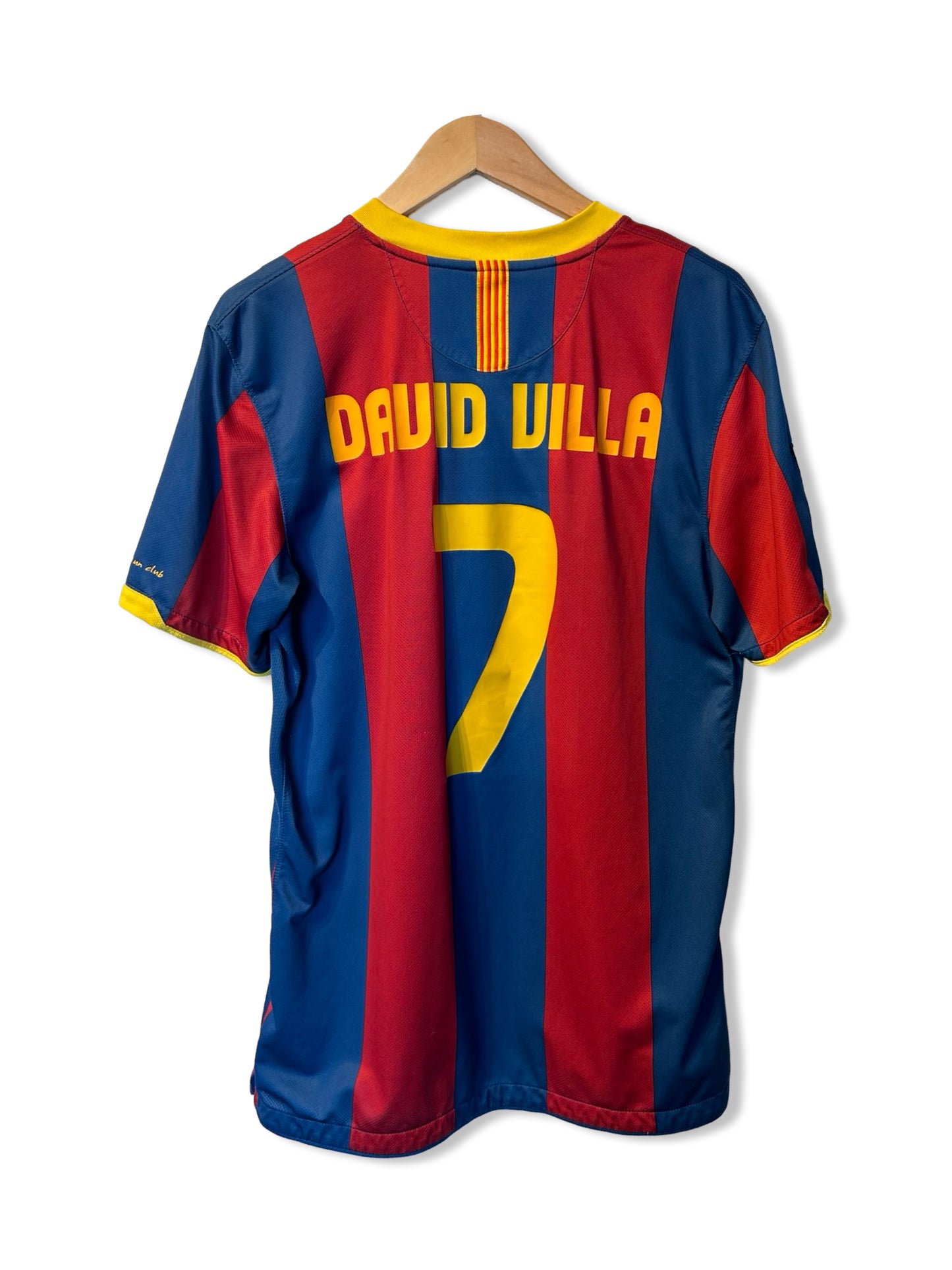 FC Barcelona 2010-11 Home Shirt, #7 David Villa - M