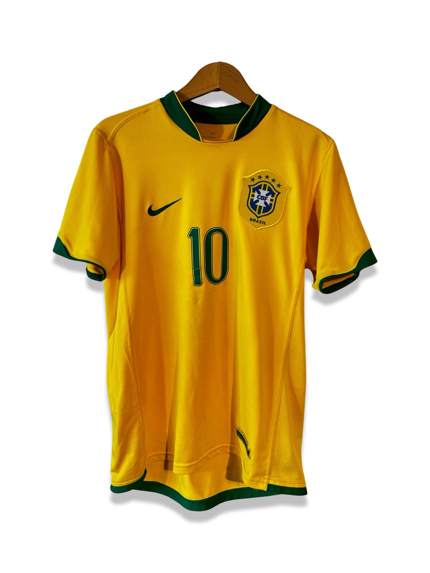 Brazil Sẽleçao 2006 Home Shirt, #10 Ronaldinho - M