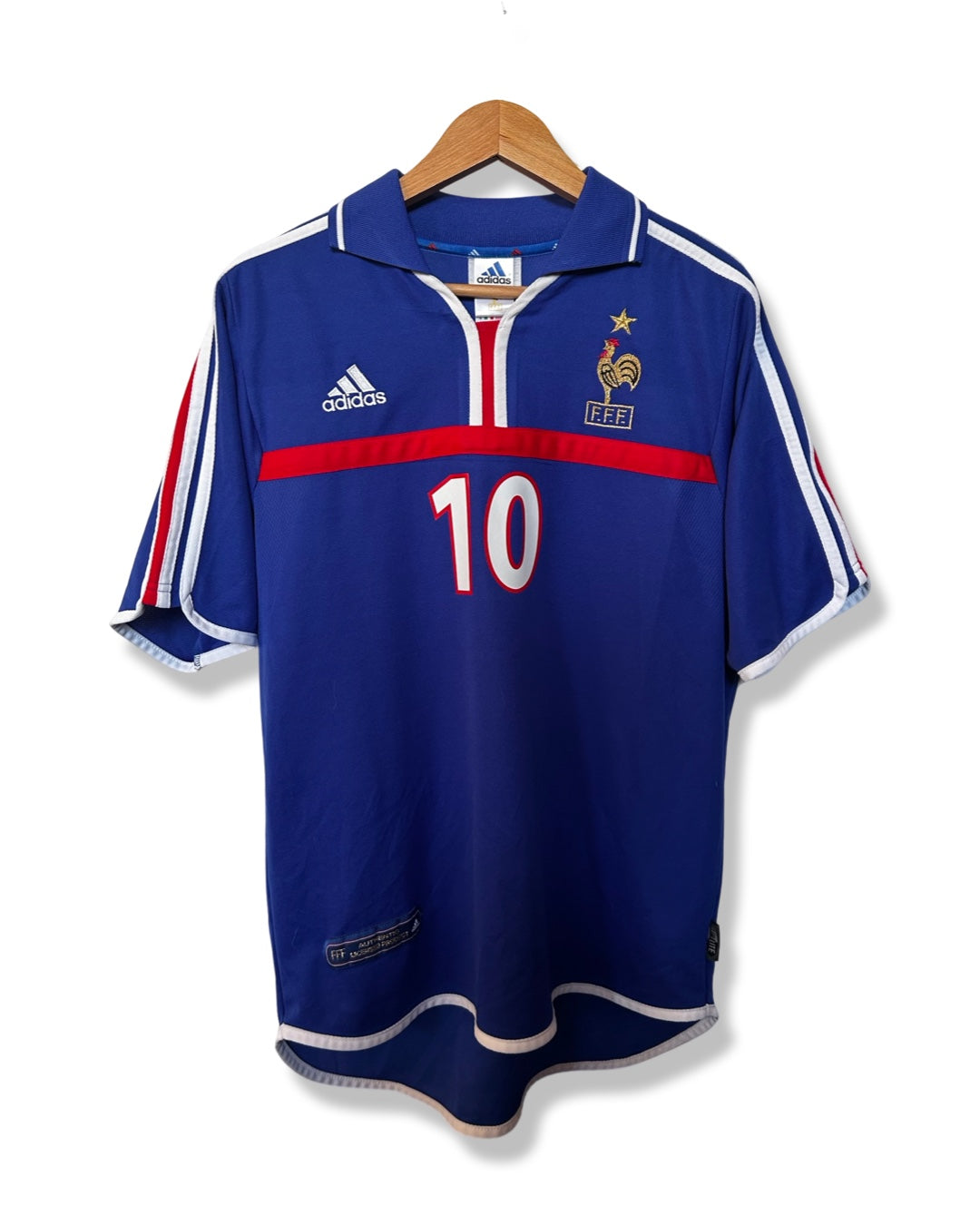 France National Team 2000 Home Shirt, #10 Zinedine Zidane - M