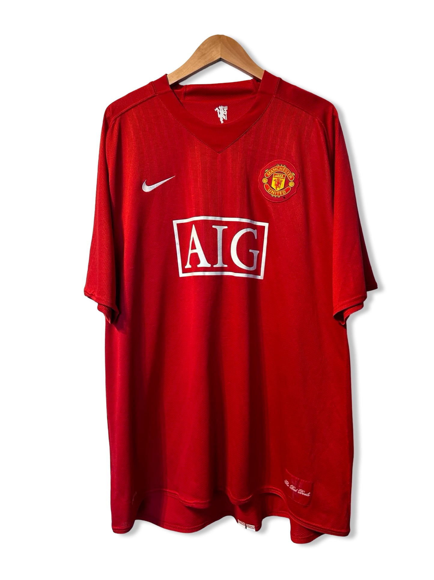 Manchester United 2007-08 Home Shirt, #7 Cristiano Ronaldo - 3XL