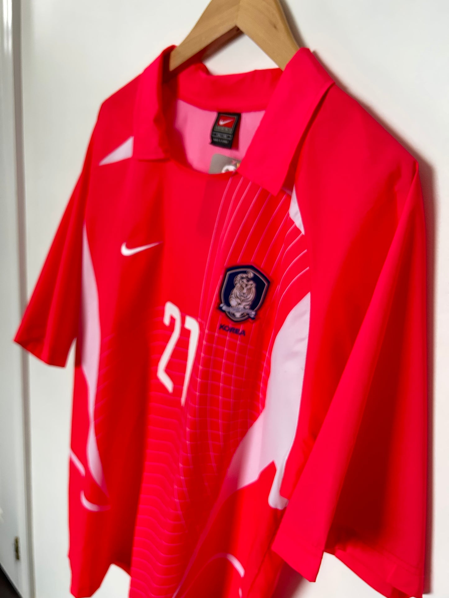 South Korea 2002-03 Home Shirt - J.S. Park #21 - XXL