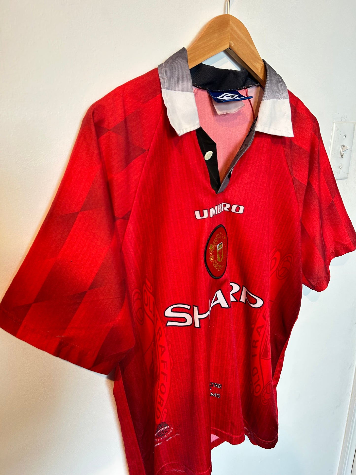 Manchester United 1996-98 Home Shirt - Keane #16 - M