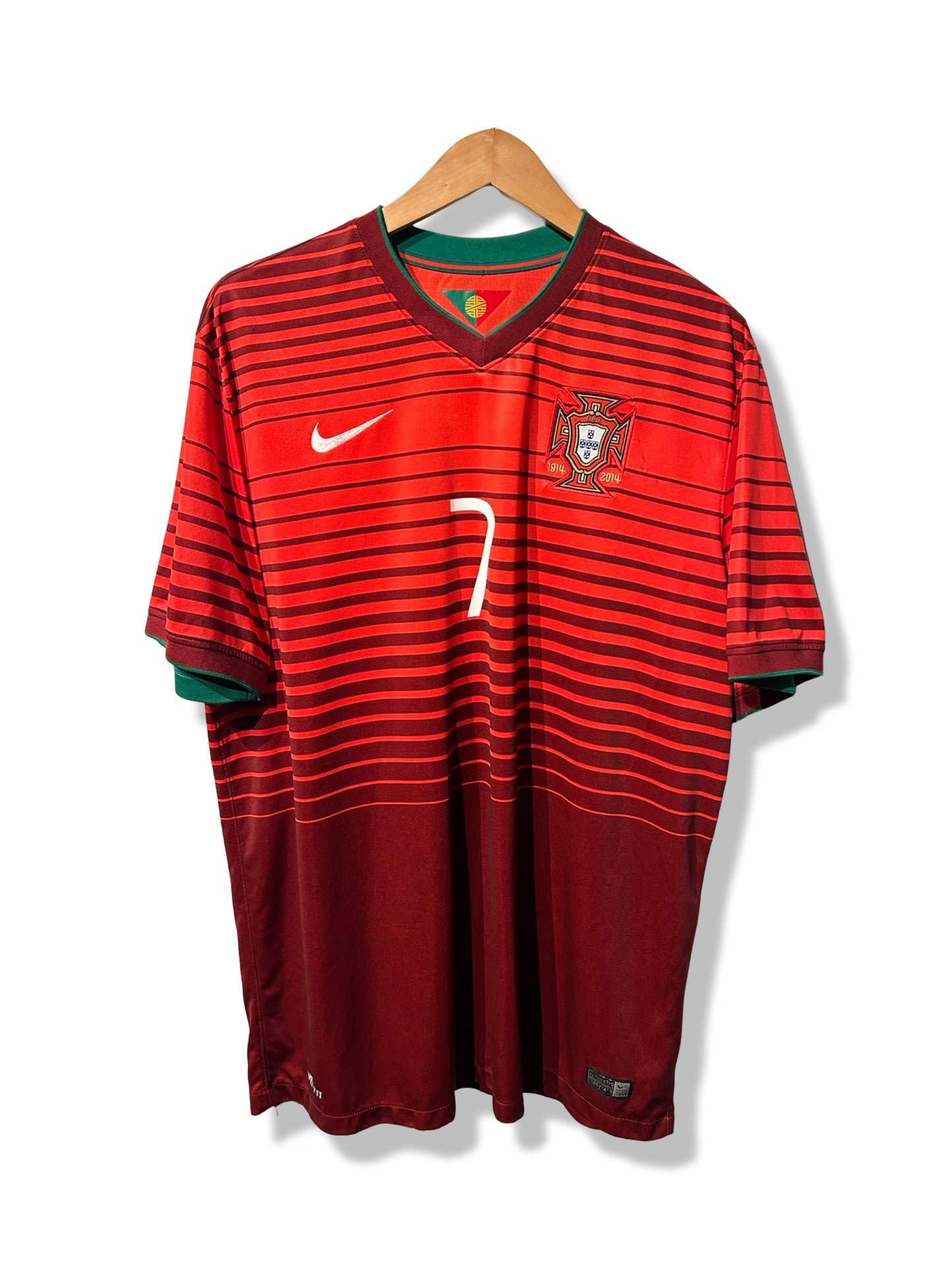 Portugal 2014-15 Home Shirt - Ronaldo #7 - XL