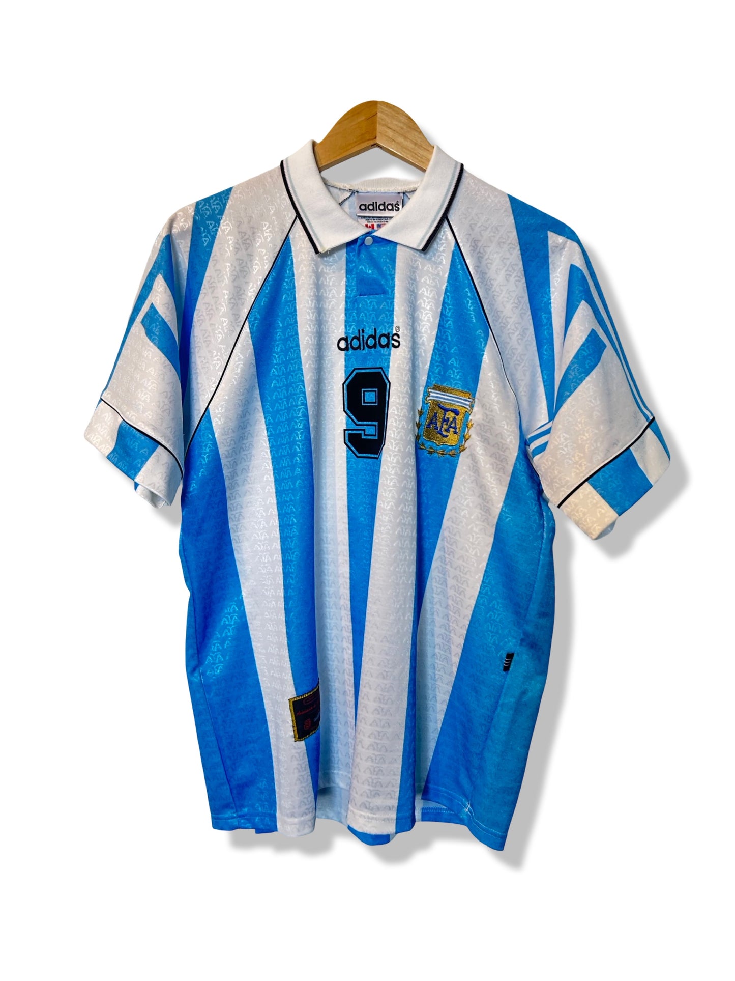 Argentina 1996-98 Home Shirt - Batistuta #9 - L