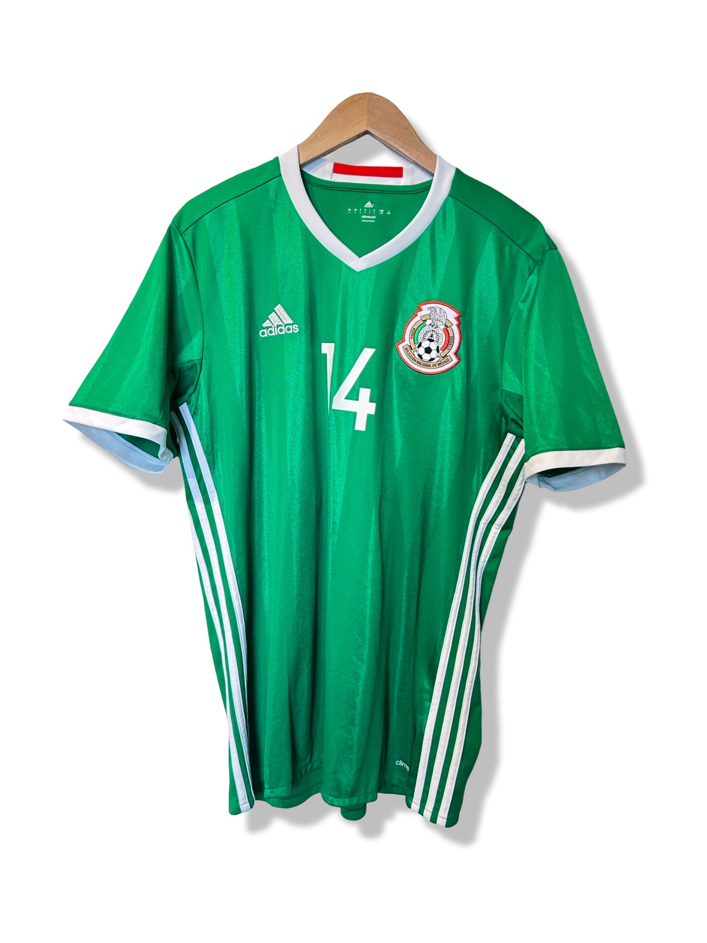 Mexico 2016-17 Home Shirt - Chicharito #14 - L