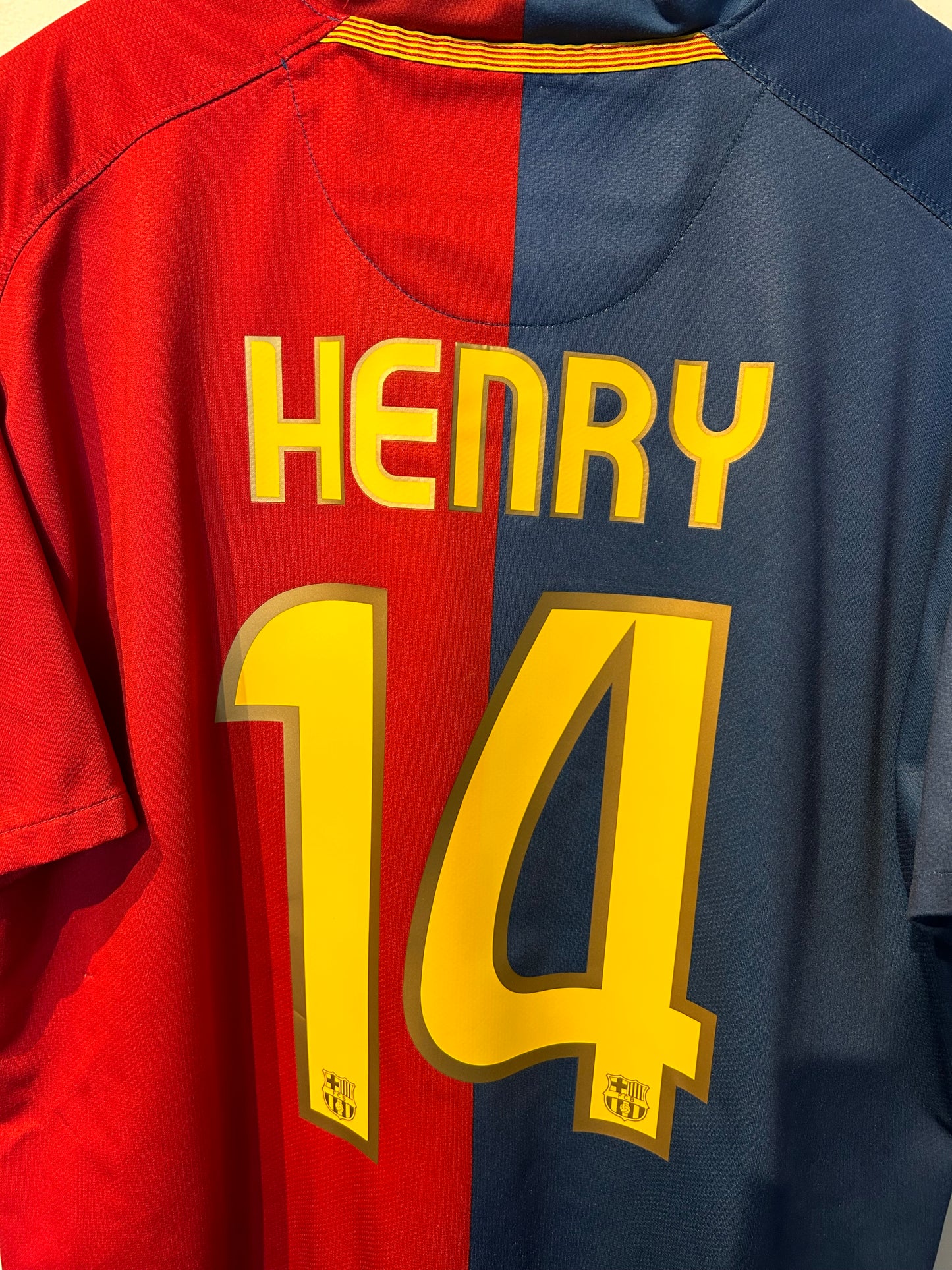 Barcelona 2008-09 Home Shirt - Henry #14 - XL