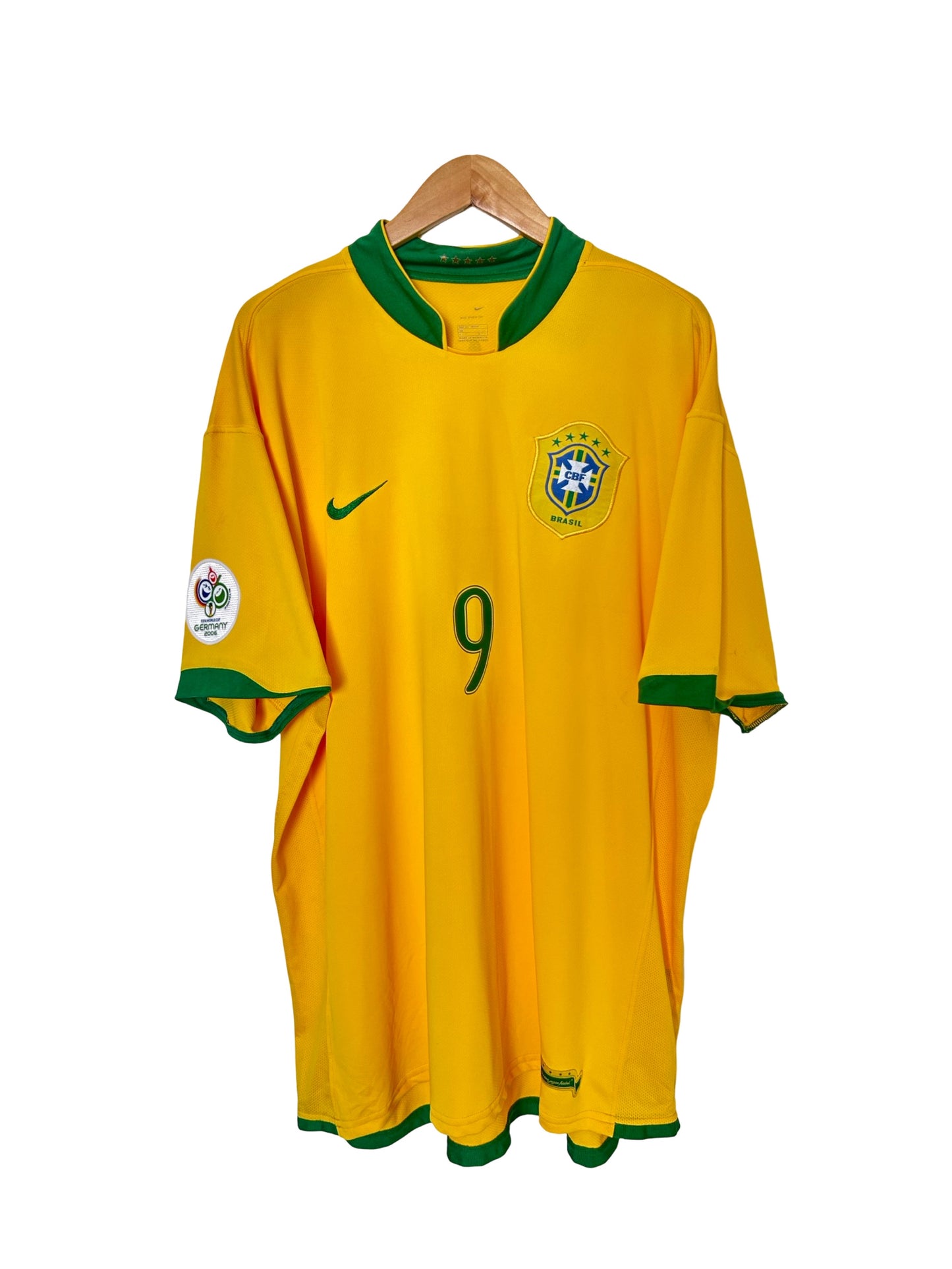 Brazil 2006 Home - Ronaldo #9 - 3XL