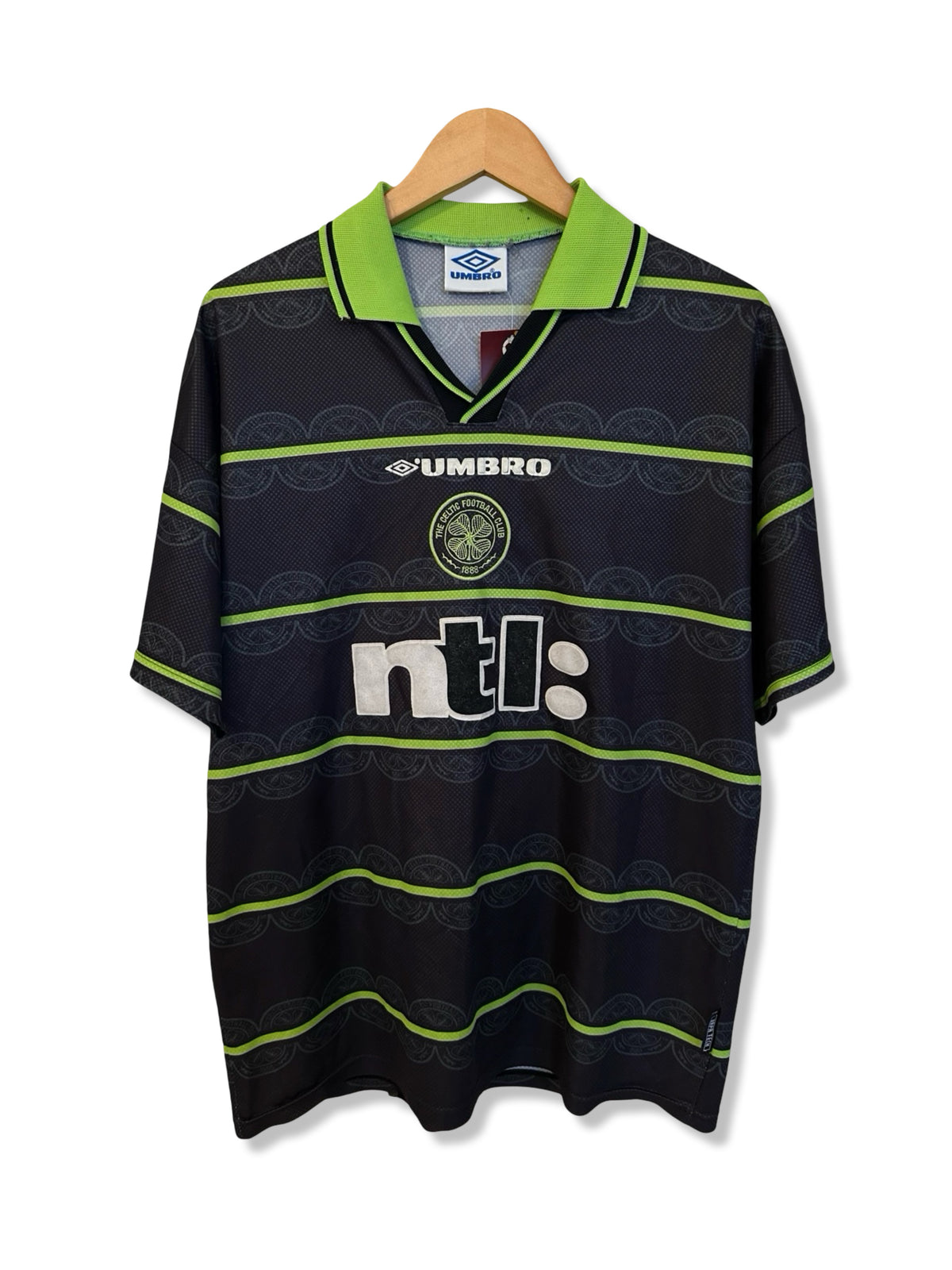 Celtic 1999-00 Away Shirt - Larsson #7 - L