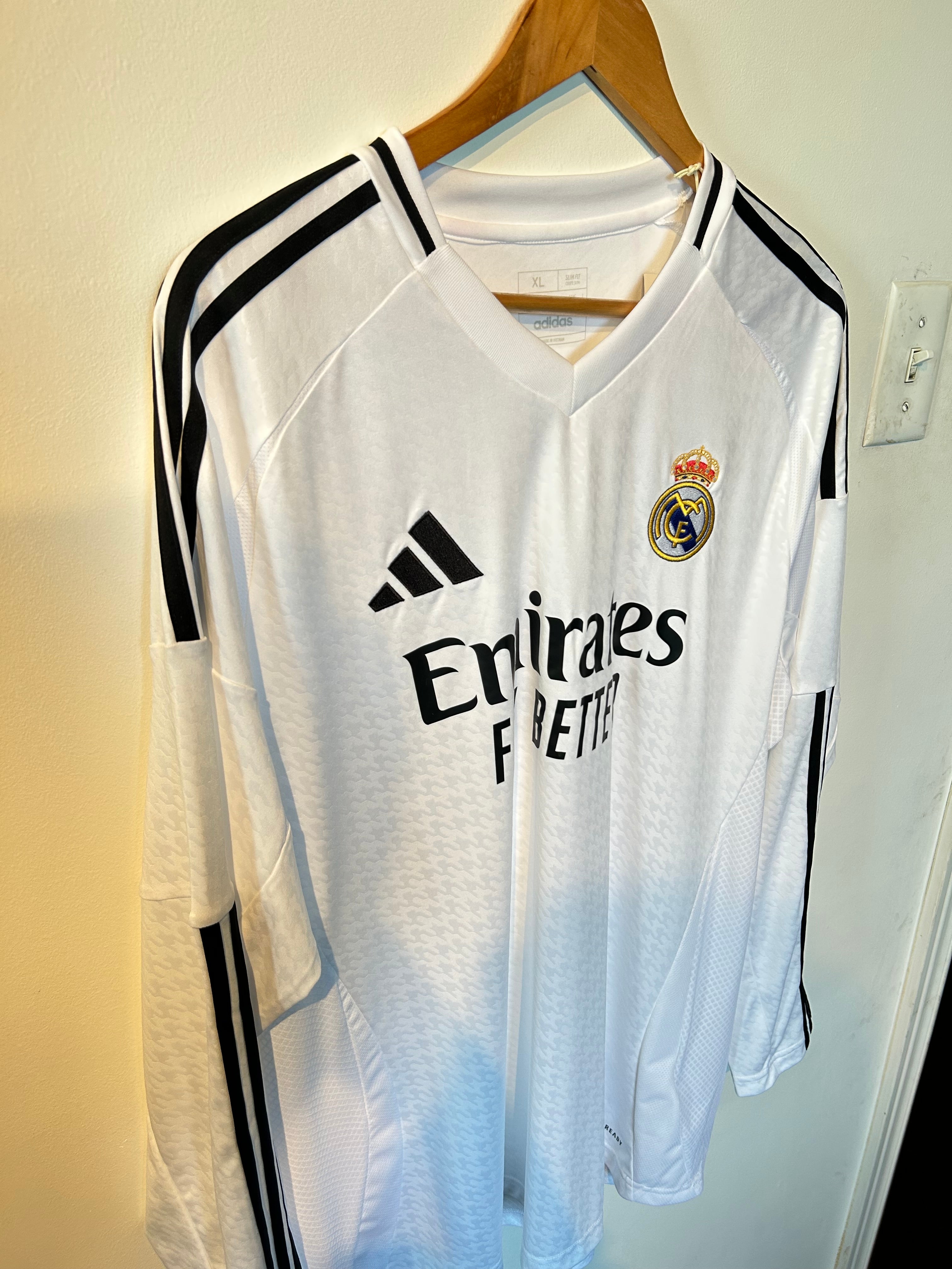 Real Madrid 2024-25 Home Shirt L/S - Mbappe #9 - XL – Football Heaven