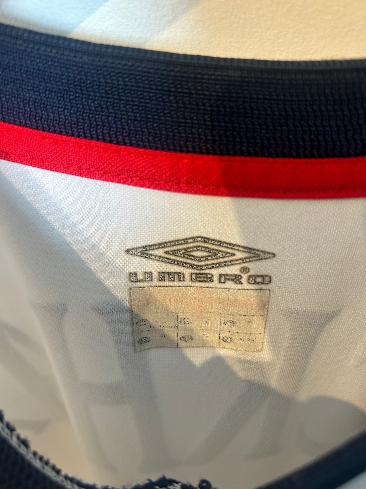 England 2001-03 Home Shirt - Beckham #7 - XL