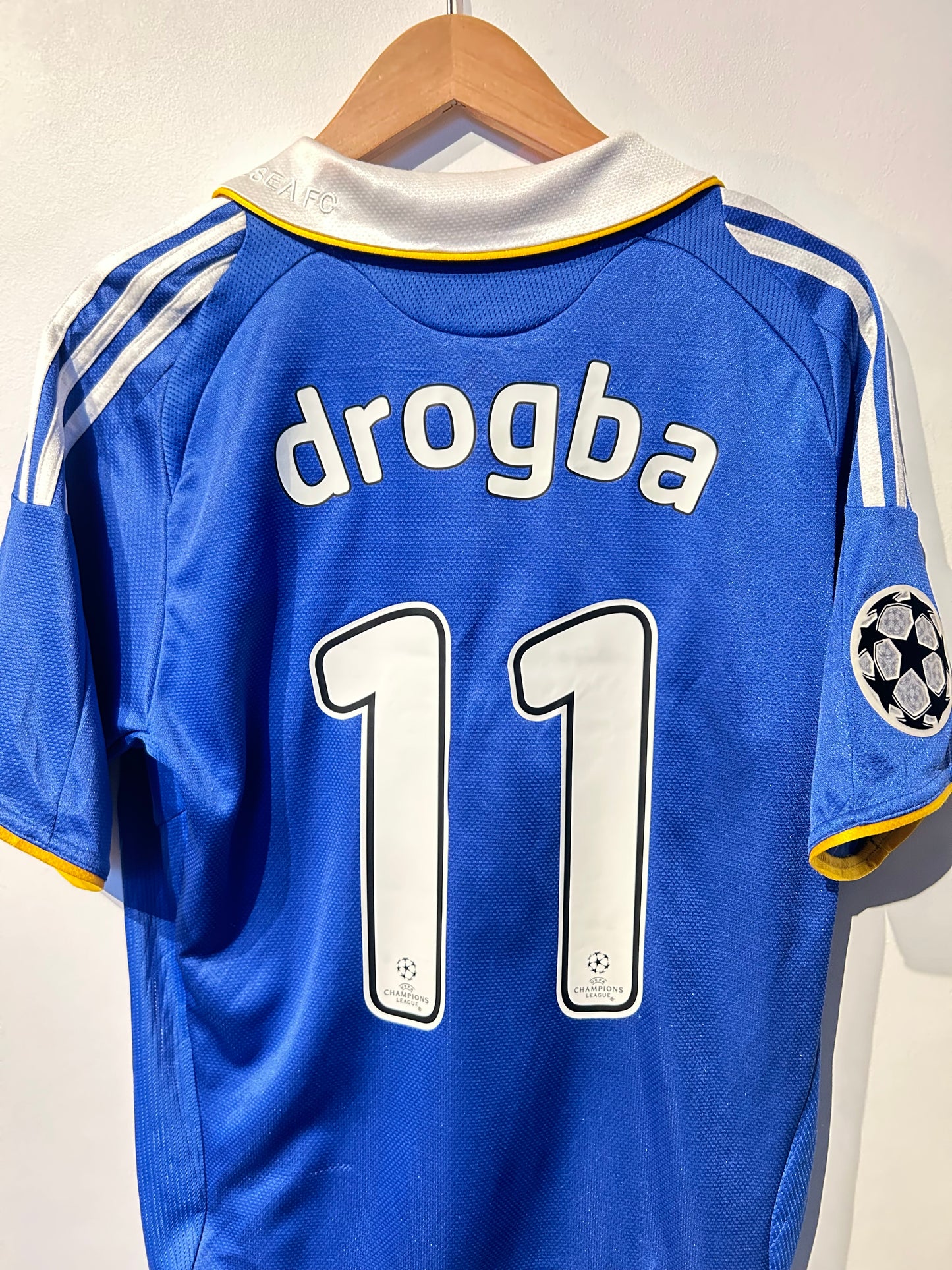 Chelsea 2008-09 Home Shirt - Drogba #11 - M