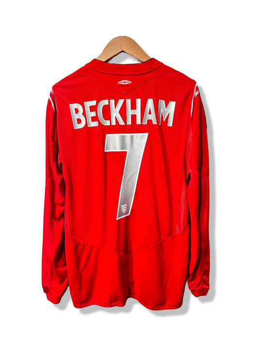 England 2004-06 Away Shirt L/S - Beckham #7 - L