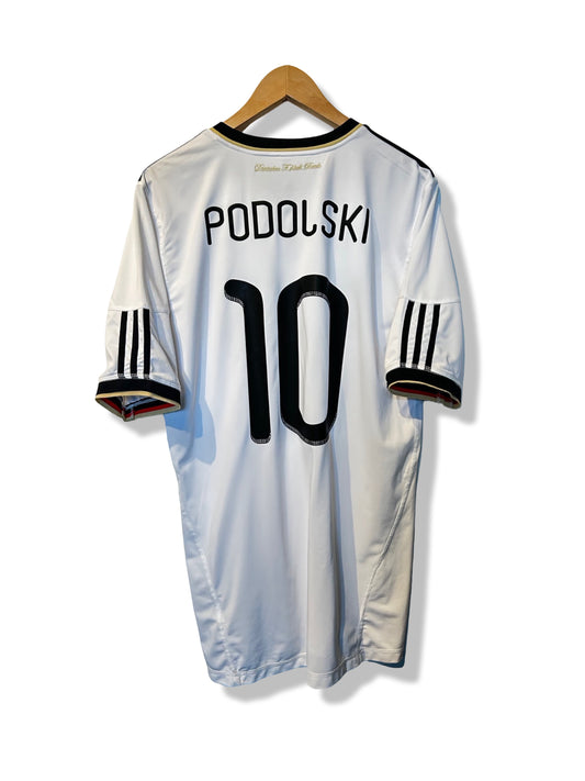 Germany 2010-11 Home Shirt - Podolski #10 - L