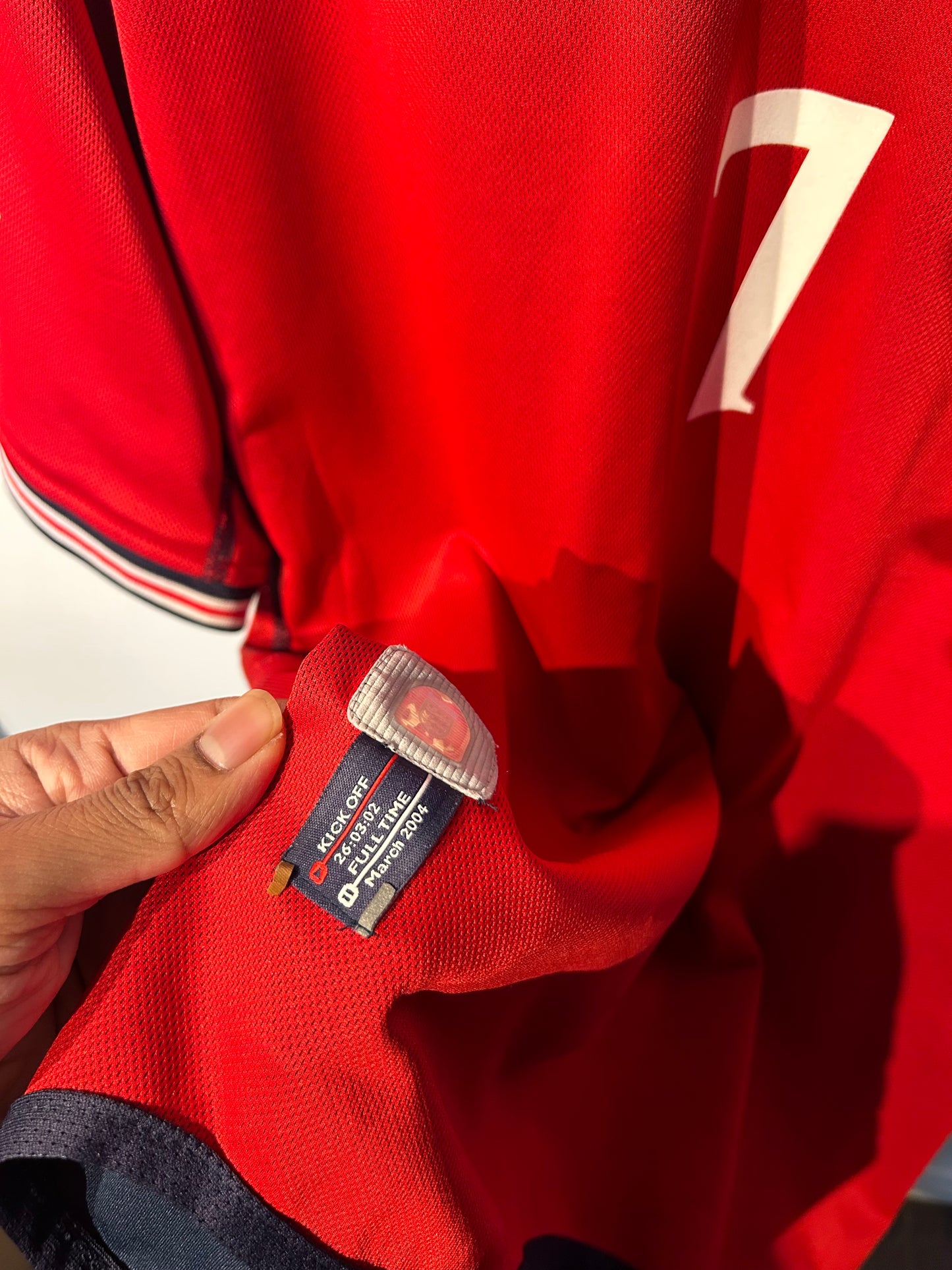 England 2002-04 Away Shirt - Beckham #7 - L