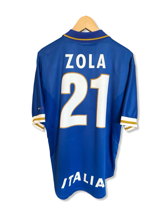 Italy 1996-97 Home Shirt - Zola #21 - L