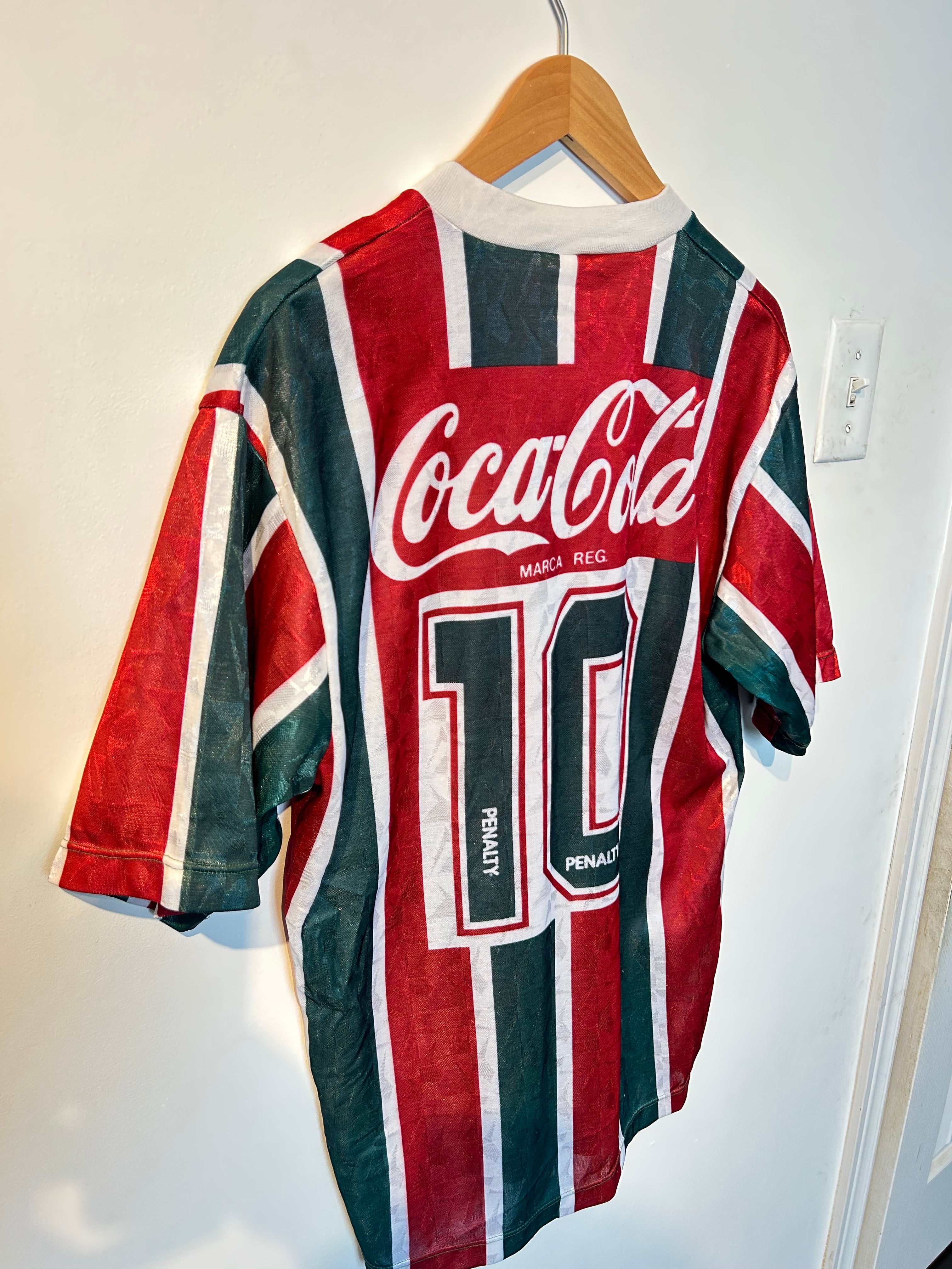 Fluminense 1992 ユニフォーム penalty ゲームシャツ Fluminense 1992-93 Home Shirt - #10 - L – Football Heaven