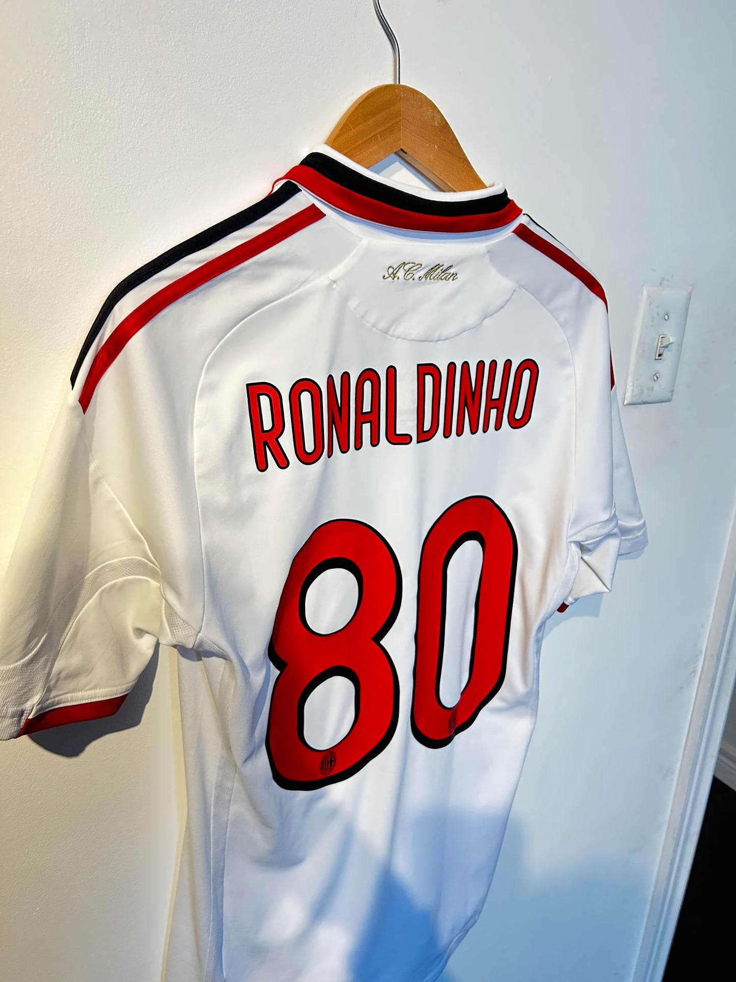 AC Milan 2009-10 Away Shirt - Ronaldinho #80 - S