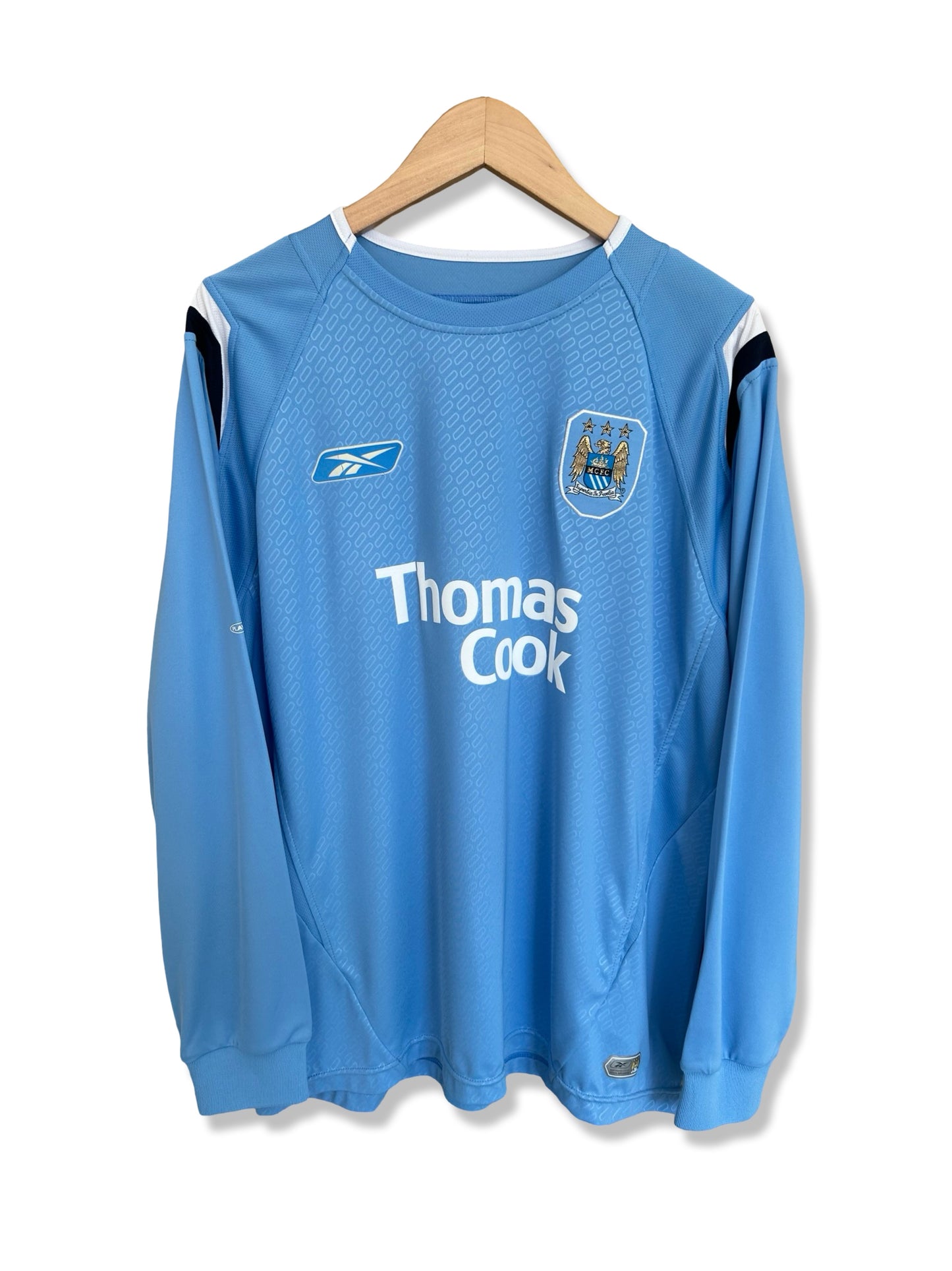 Manchester City 2004-06 Home Shirt L/S - Fowler #8 - L