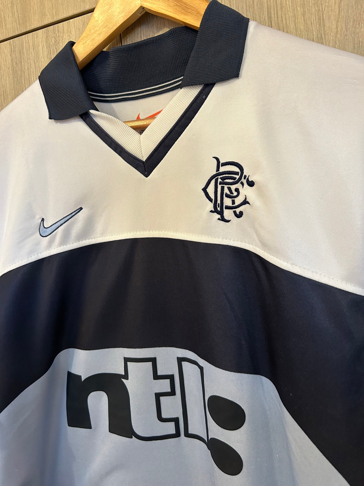 Rangers 1999-00 Away Shirt - v. Bronckhorst #8 - M