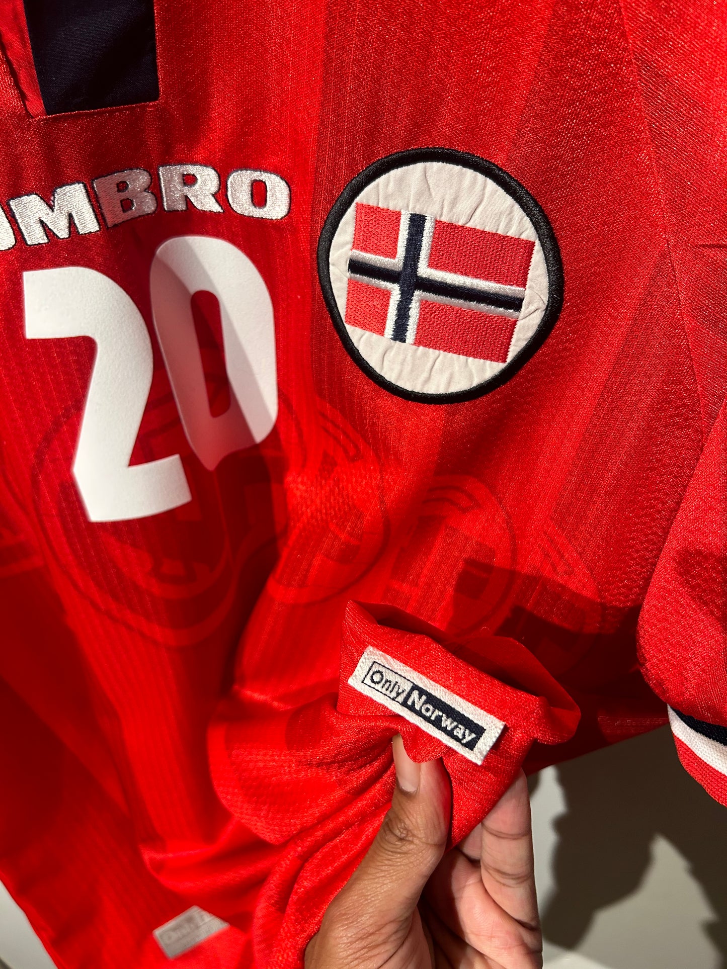 Norway 1998-00 Home Shirt - Solskjaer #20 - L