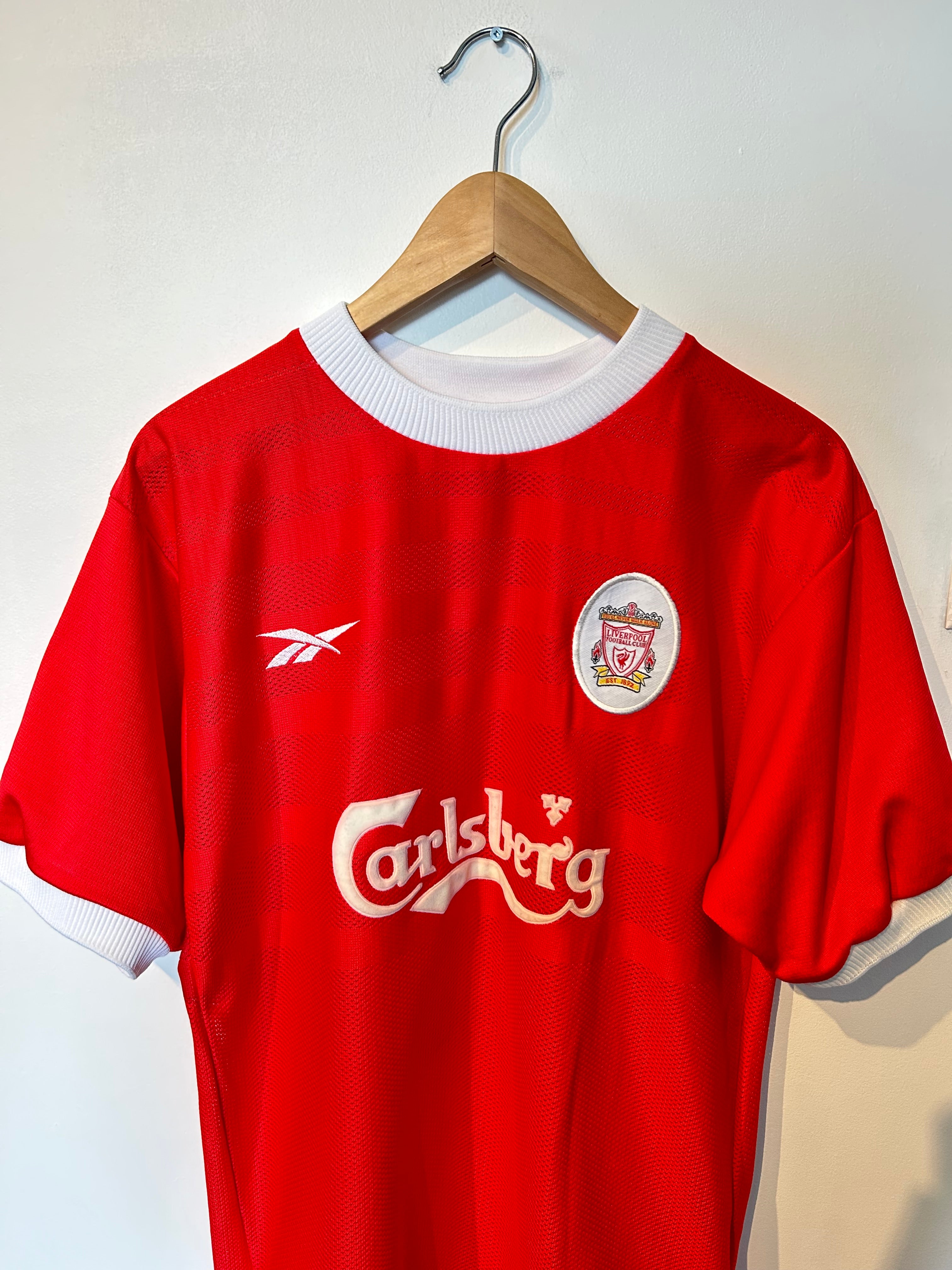 Liverpool 1998-00 Home Shirt - Gerrard #28 - M – Football Heaven