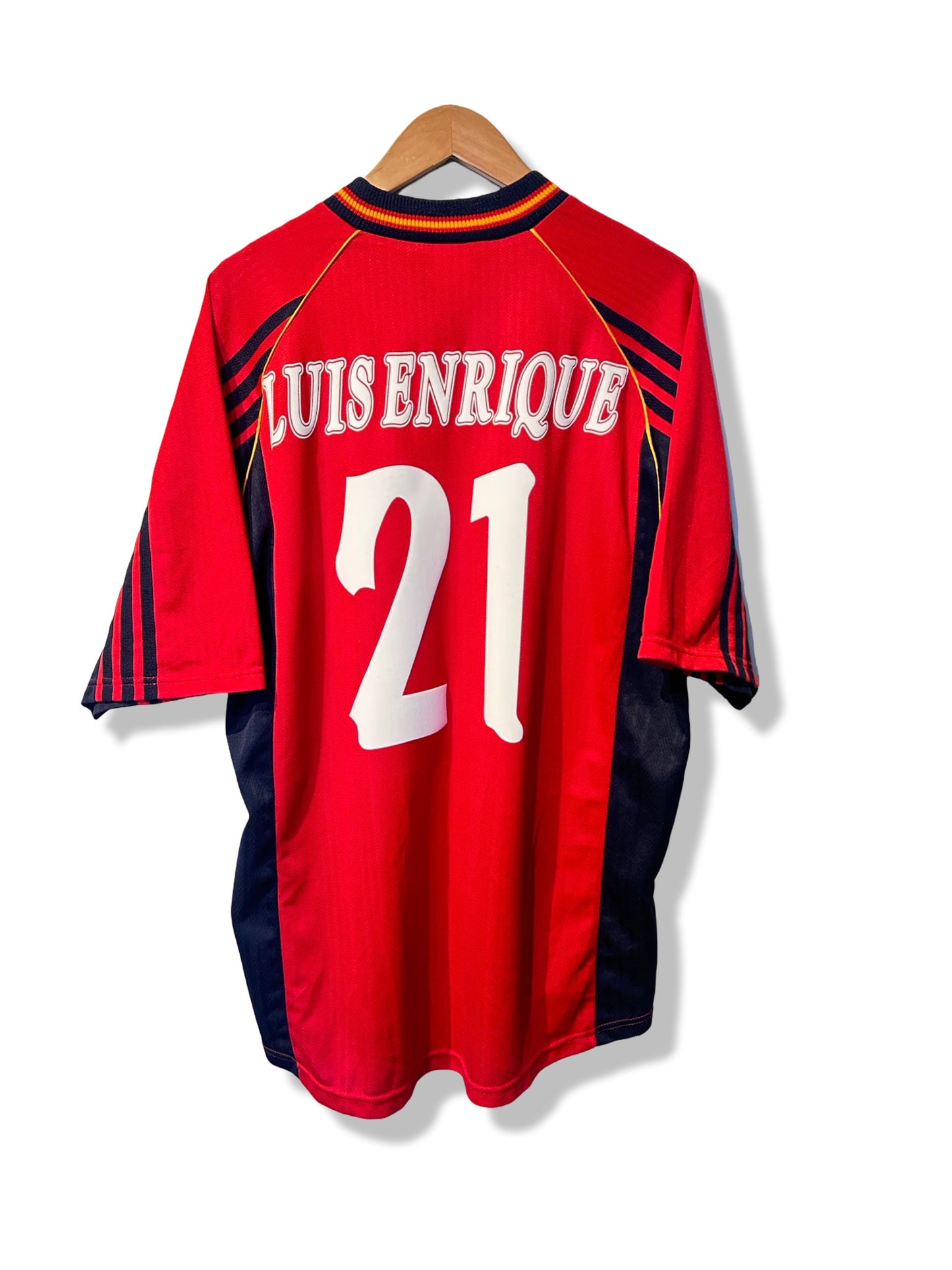 Spain 1998-99 Home Shirt - Enrique #21 - L