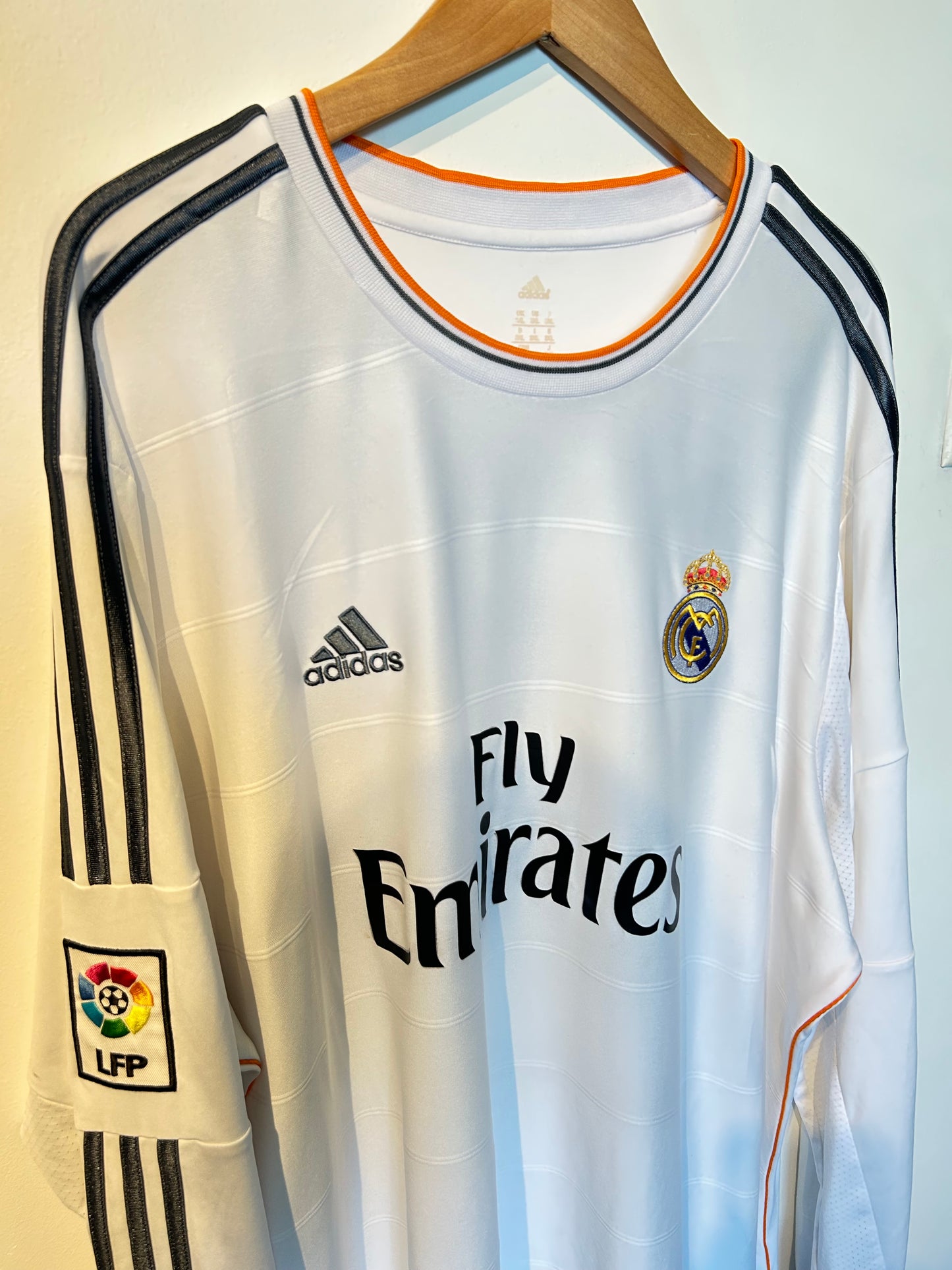 Real Madrid 2013-14 Home Shirt L/S - Ronaldo #7 - 3XL