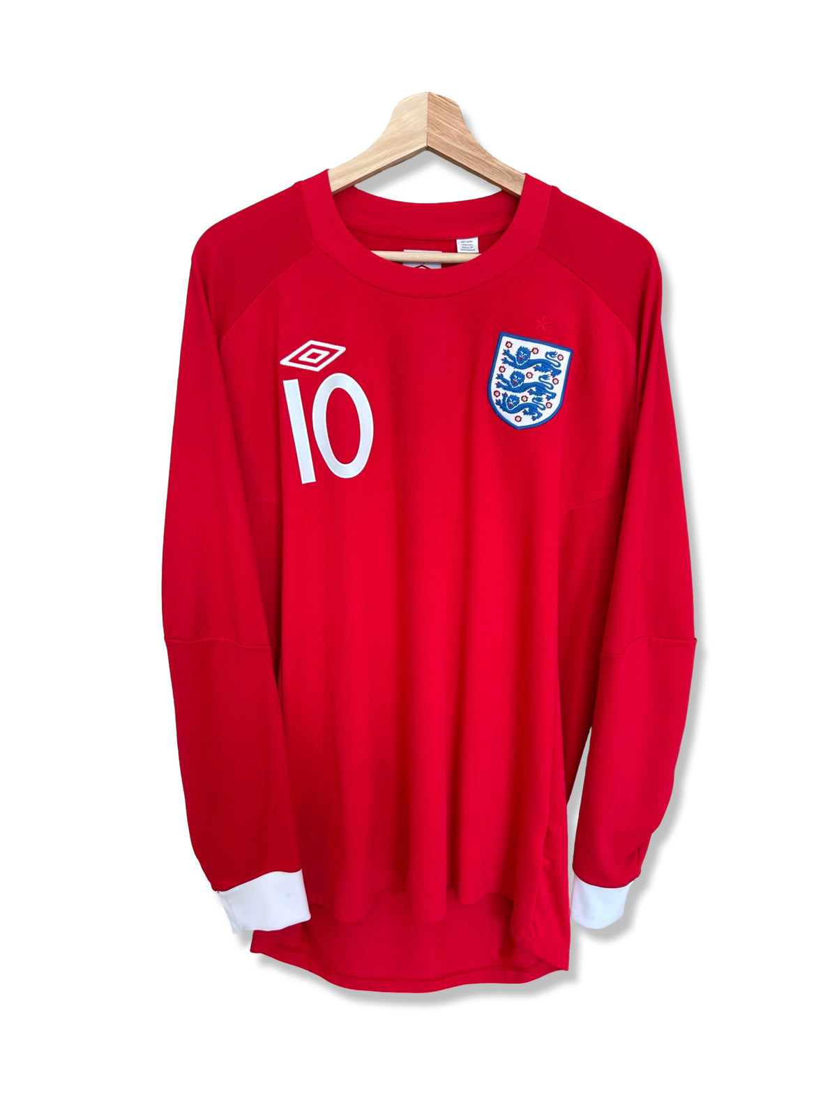 England 2010-11 Away Shirt L/S - Rooney #10 - L