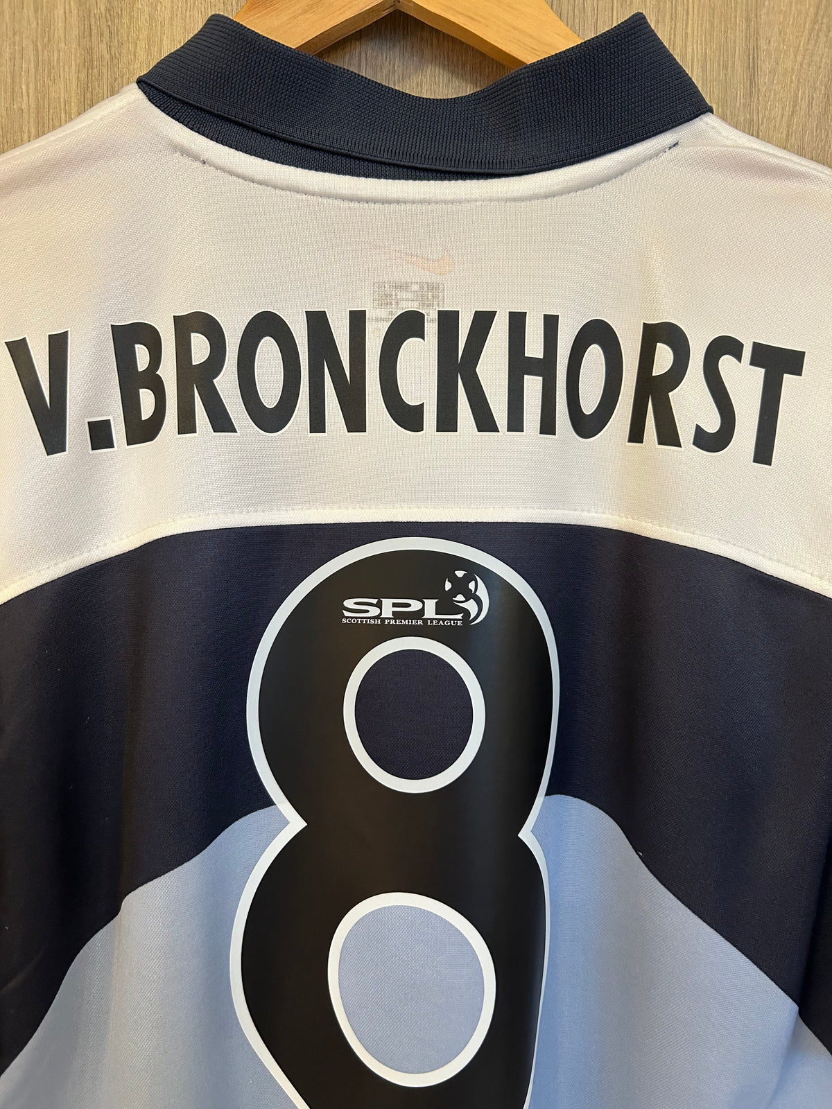 Rangers 1999-00 Away Shirt - v. Bronckhorst #8 - M