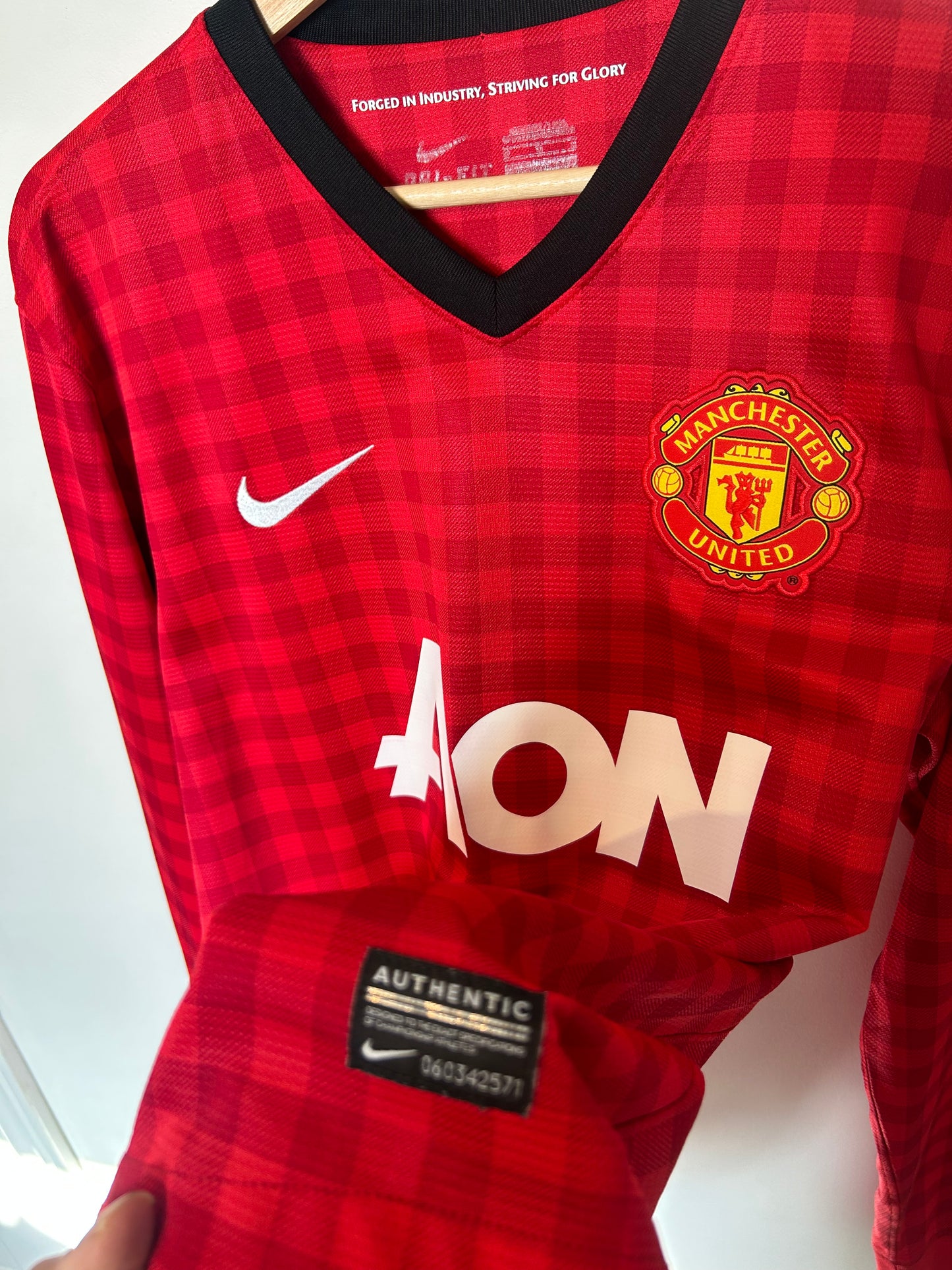 Manchester United 2012-13 Home Shirt L/S - Chicharito #14 - M