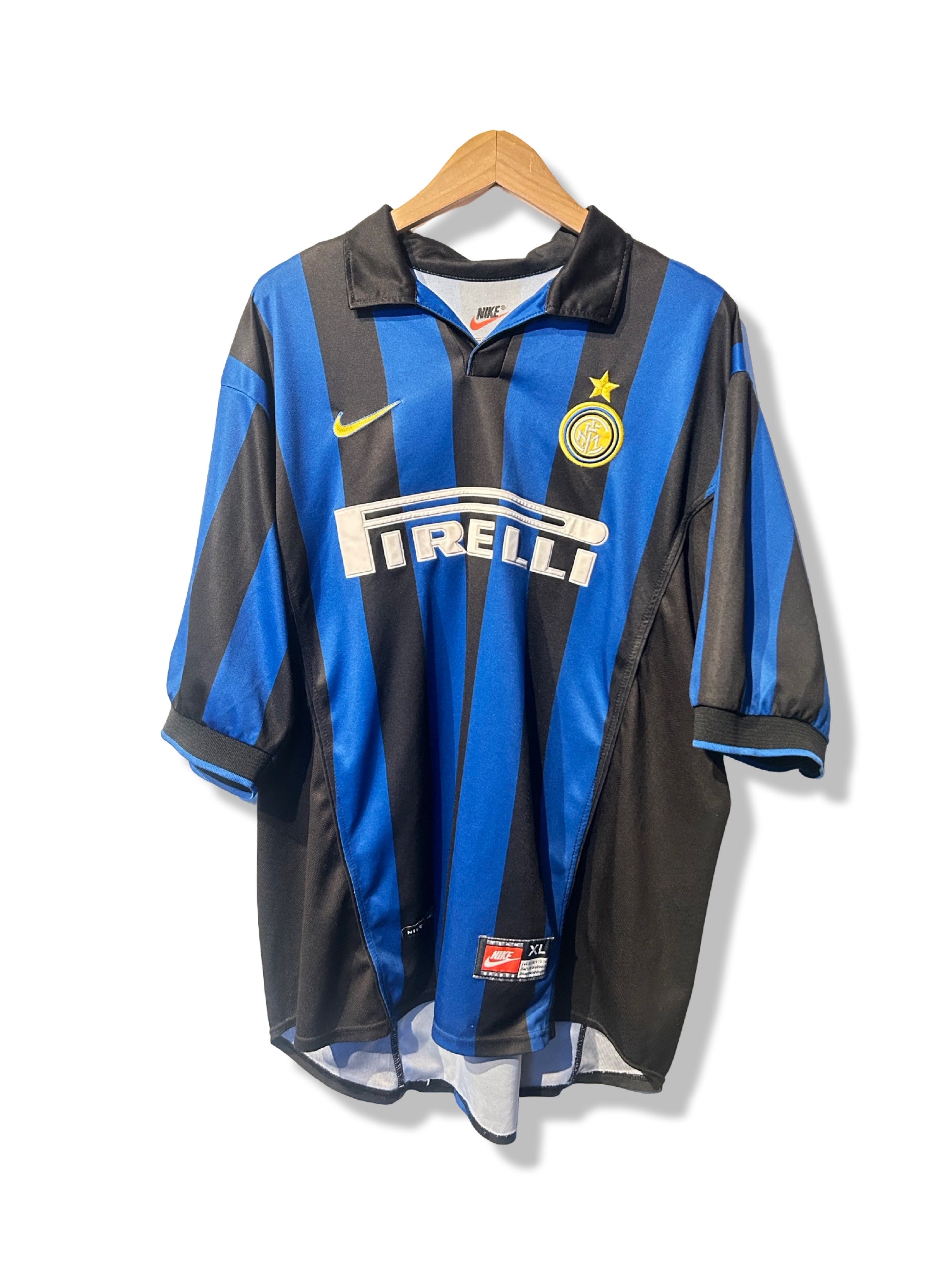 Inter Milan 1998-99 Home Shirt - Ronaldo #9 - XL – Football Heaven