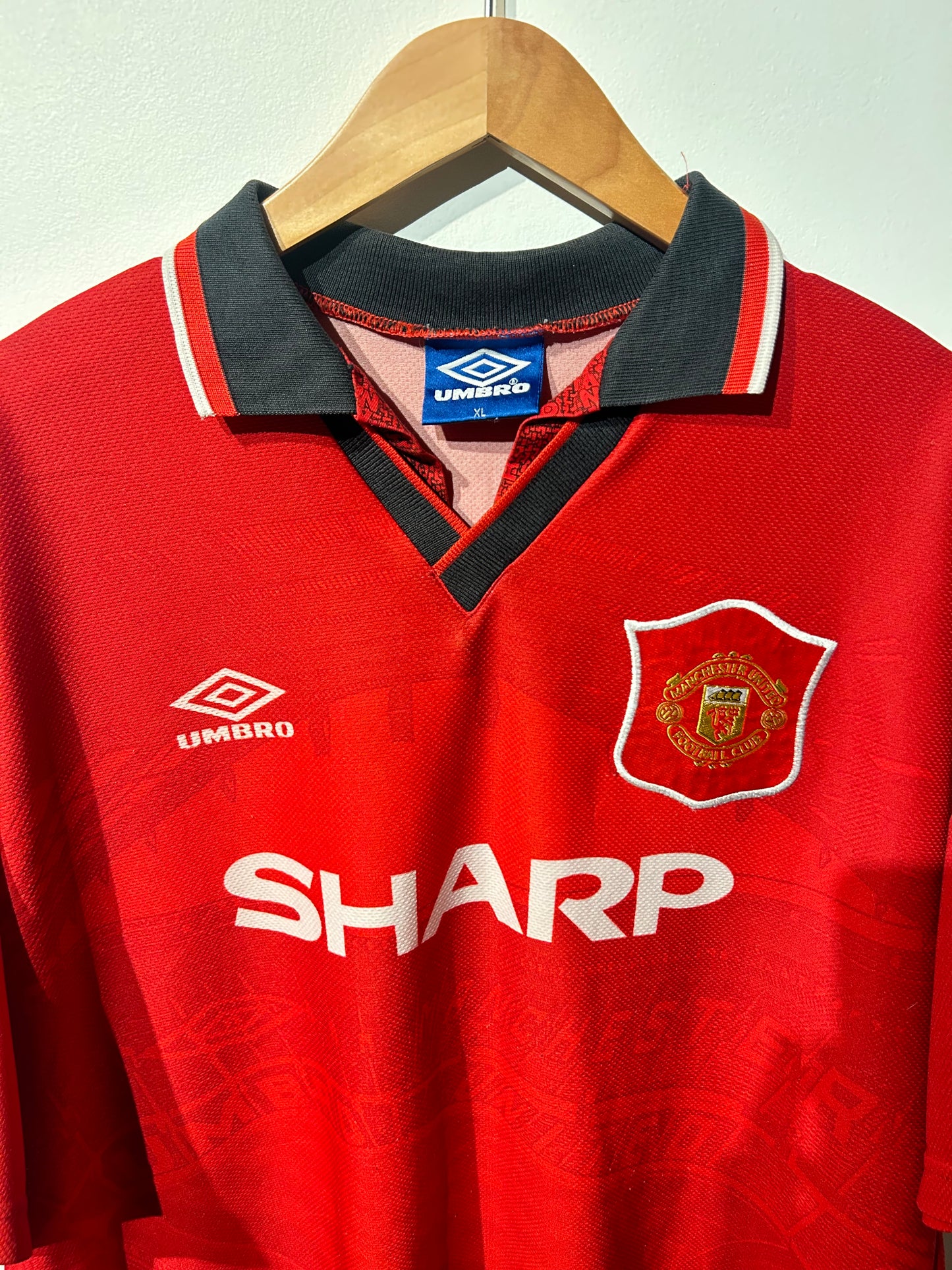 Manchester United 1994-96 Home Shirt - Beckham #24 - XL