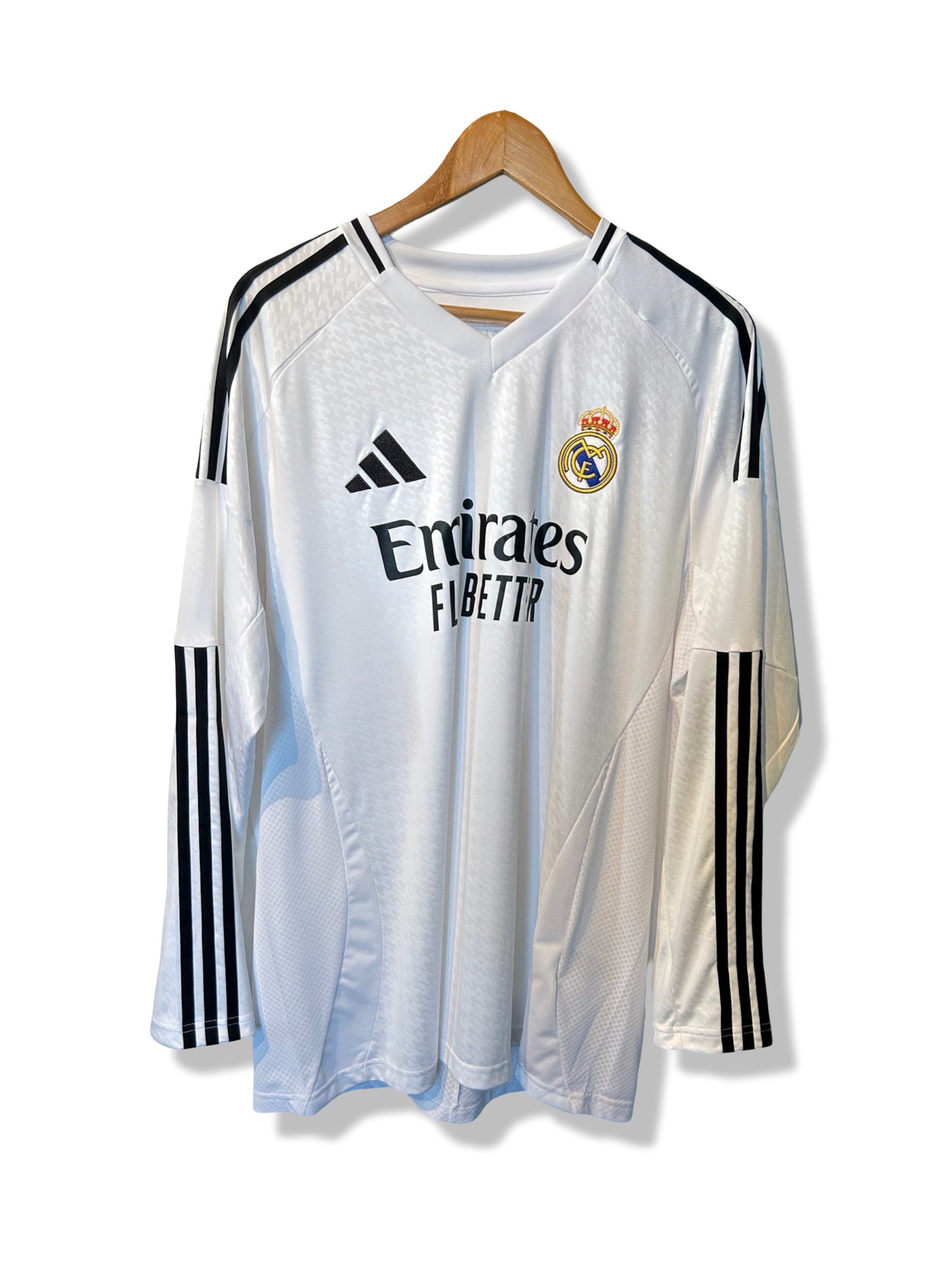 Real Madrid 2024-25 Home Shirt L/S - Mbappe #9 - XL