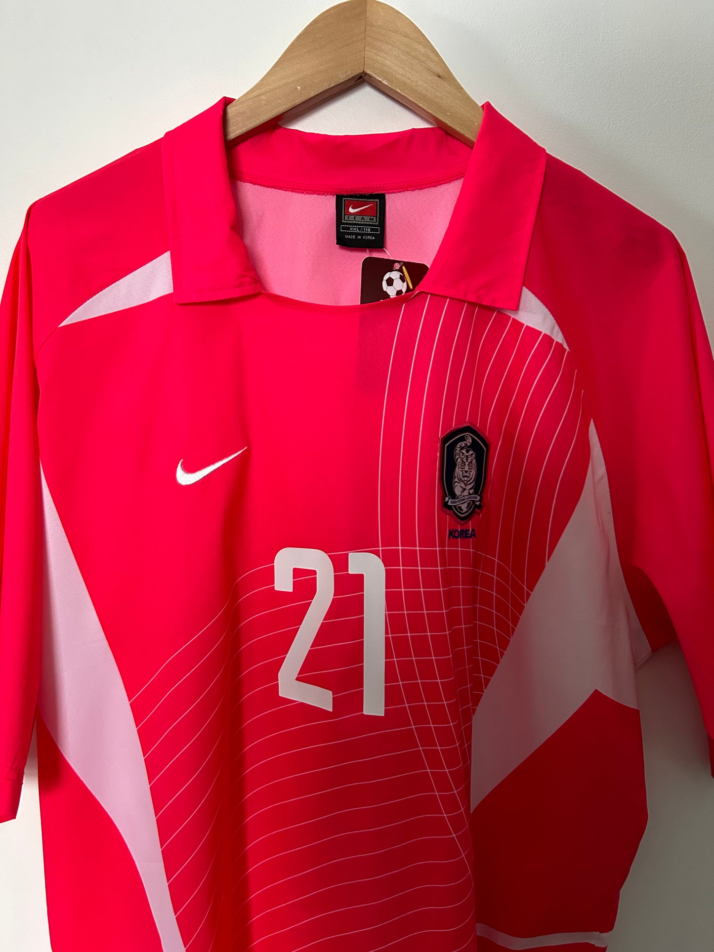 South Korea 2002-03 Home Shirt - J.S. Park #21 - XXL