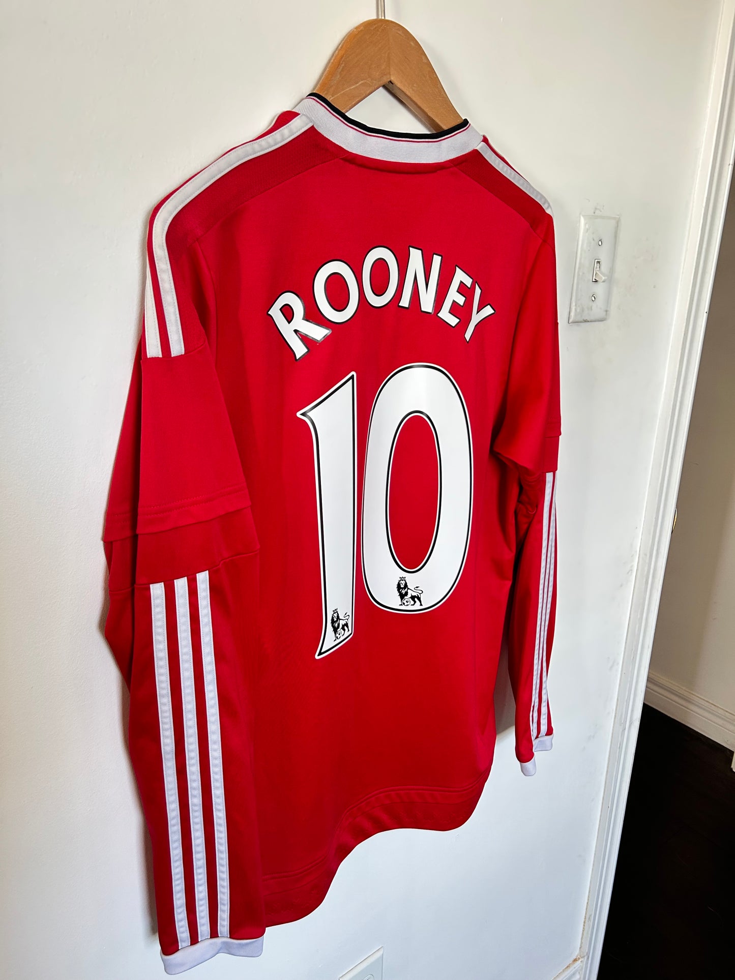 Manchester United 2015-16 Home Shirt L/S - Rooney #10 - M