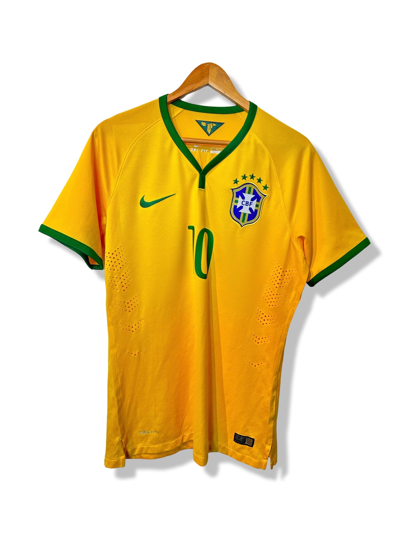 Brazil 2014-15 Home Shirt - Neymar JR. #10 - M