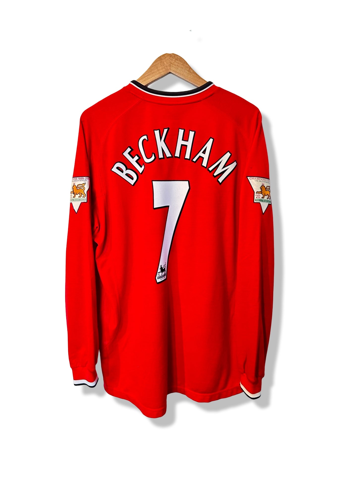 Manchester United 2000-02 Home Shirt L/S - Beckham #7 - L
