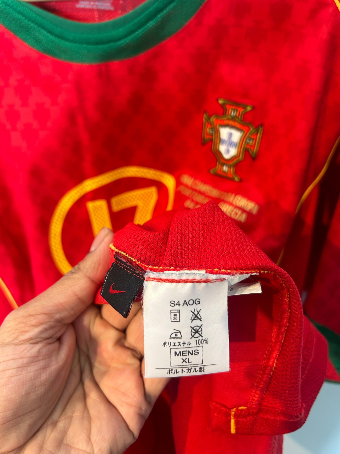 Portugal 2004-06 Home Shirt - C. Ronaldo #17 - XL