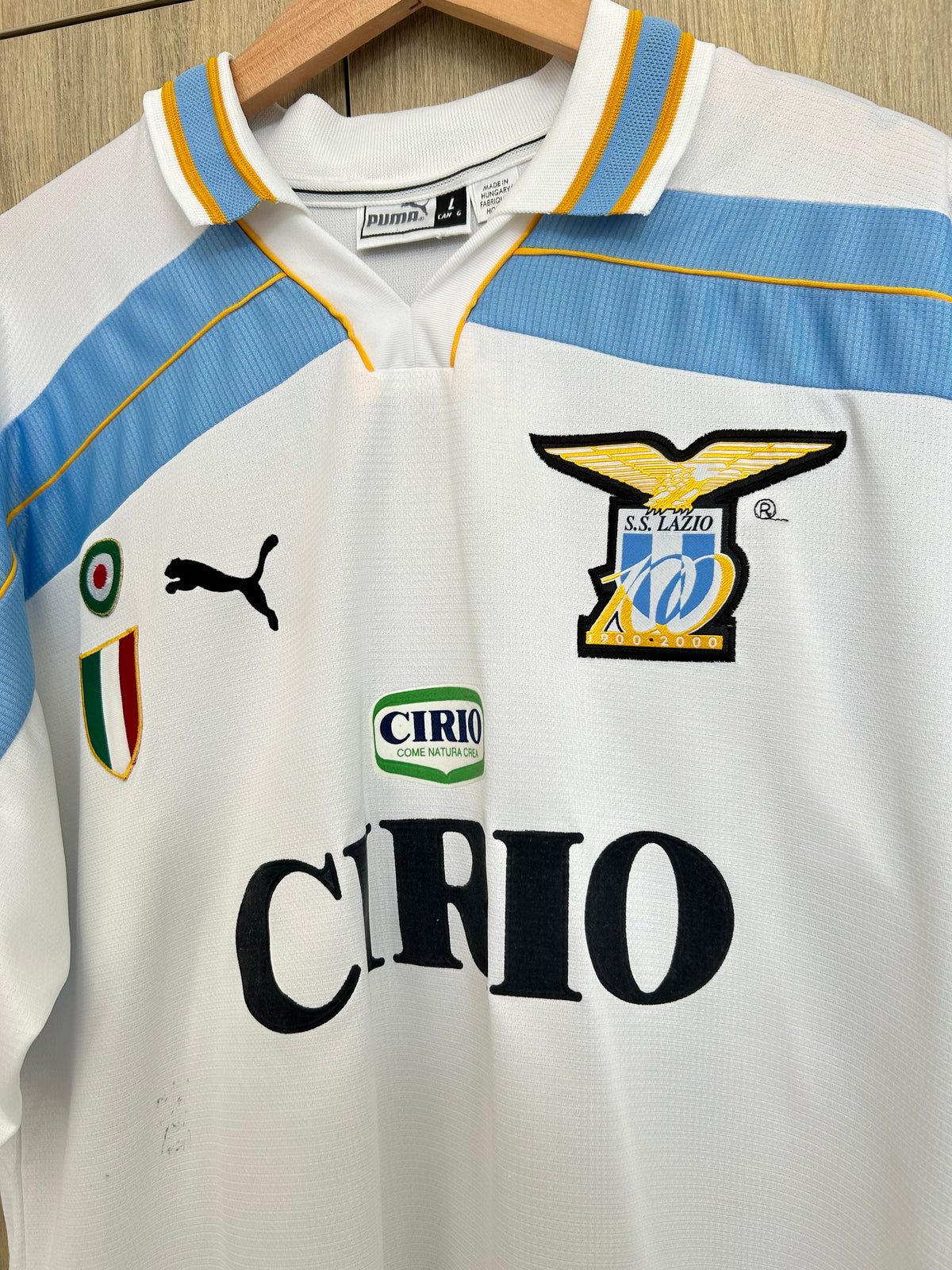 Lazio 1999-00 Centenary Home Shirt - Nedved #18 - L