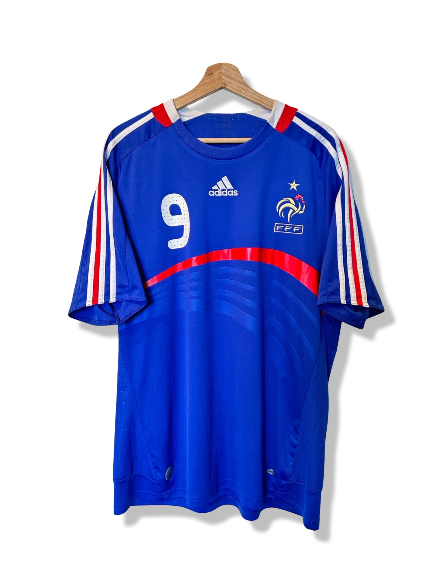 France 2007-08 Home Shirt - Benzema #9 - XL
