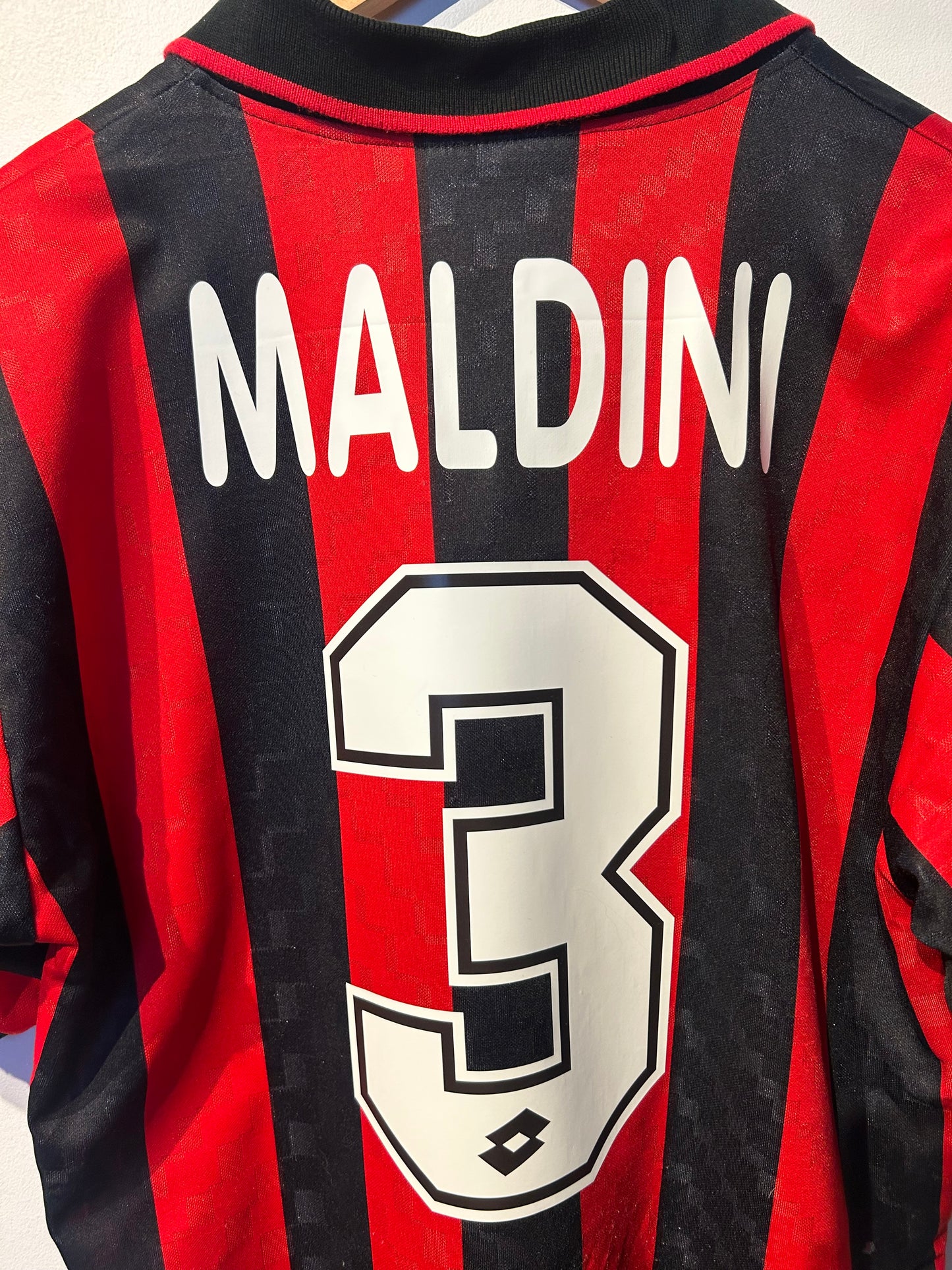 AC Milan 1995-96 Home Shirt - Maldini #3 - S