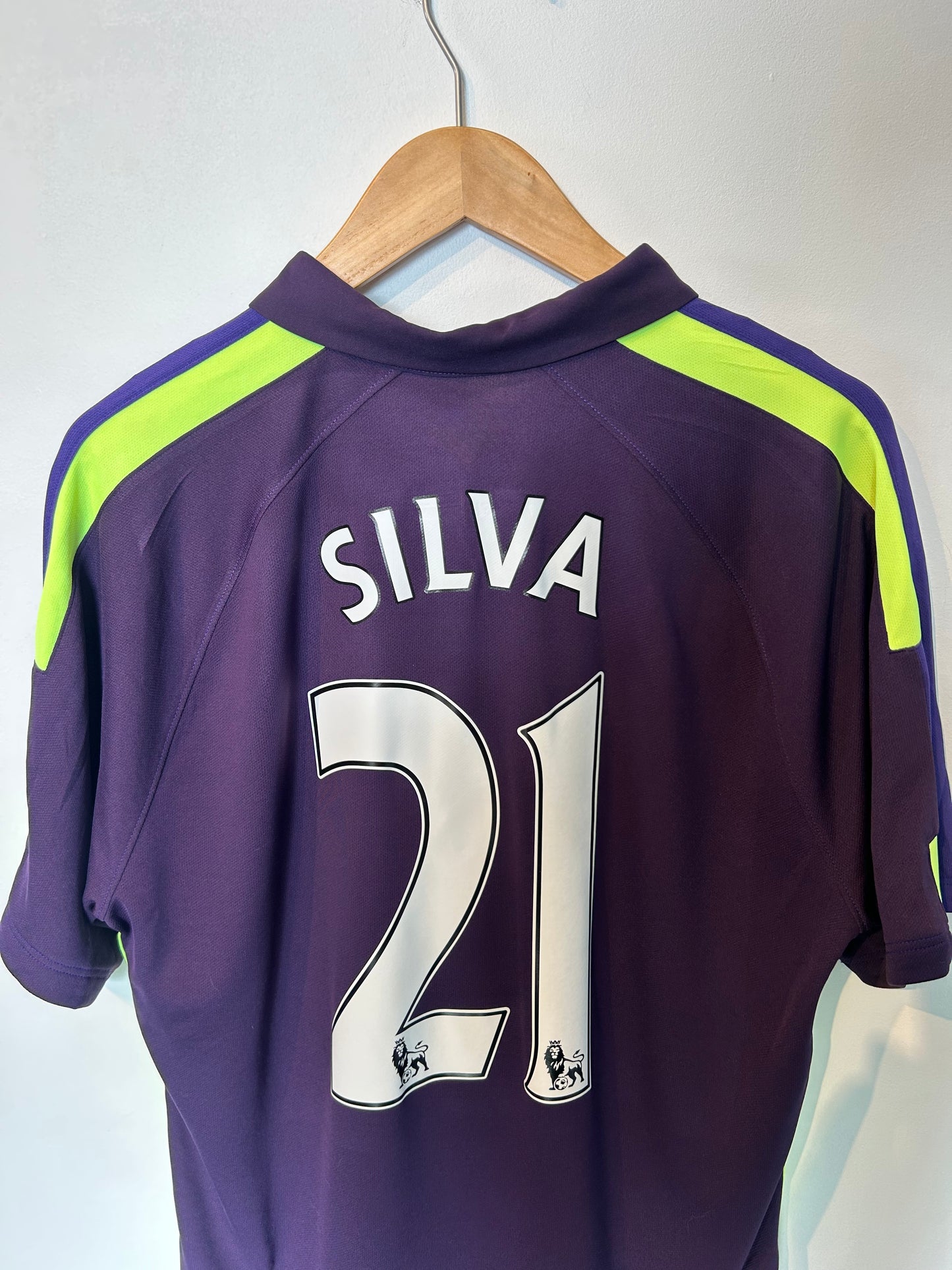 Manchester City 2014-15 Third Shirt - Silva #21 - L