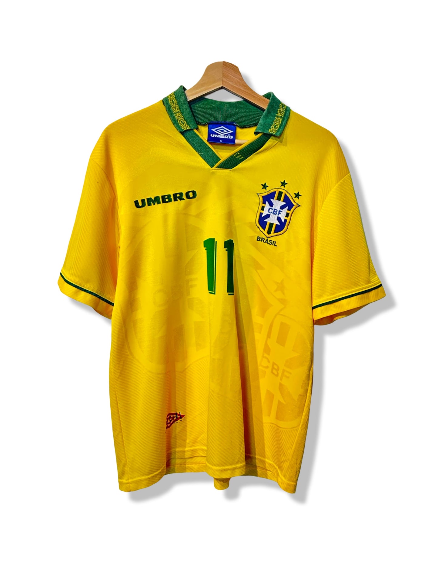 Brazil 1993-94 Home Shirt - Romario #11 - M